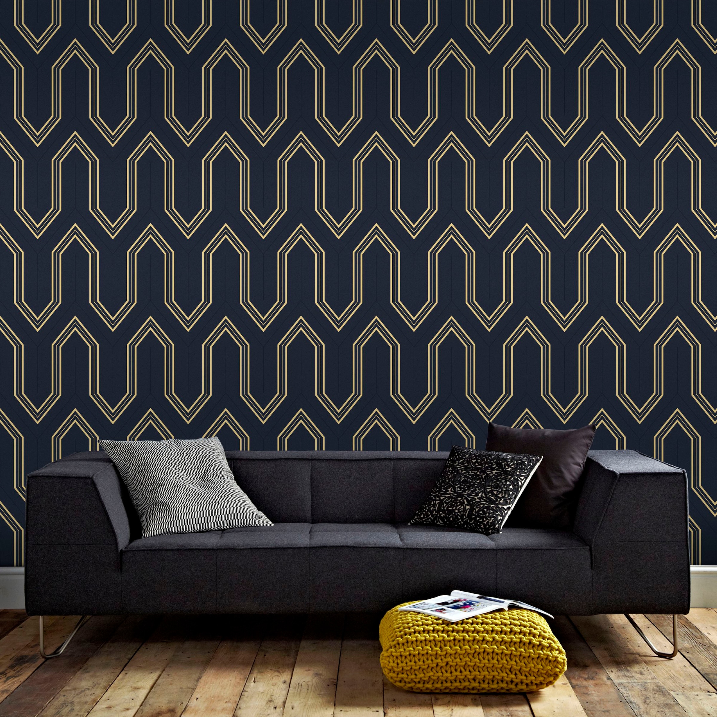 Superfresco Easy Vliestapete »Superfresco Easy Vliestapete Chatwal Blau« Antikoptik aufgeschäumt Superfresco Easy Vliestapete Chatwal Blau