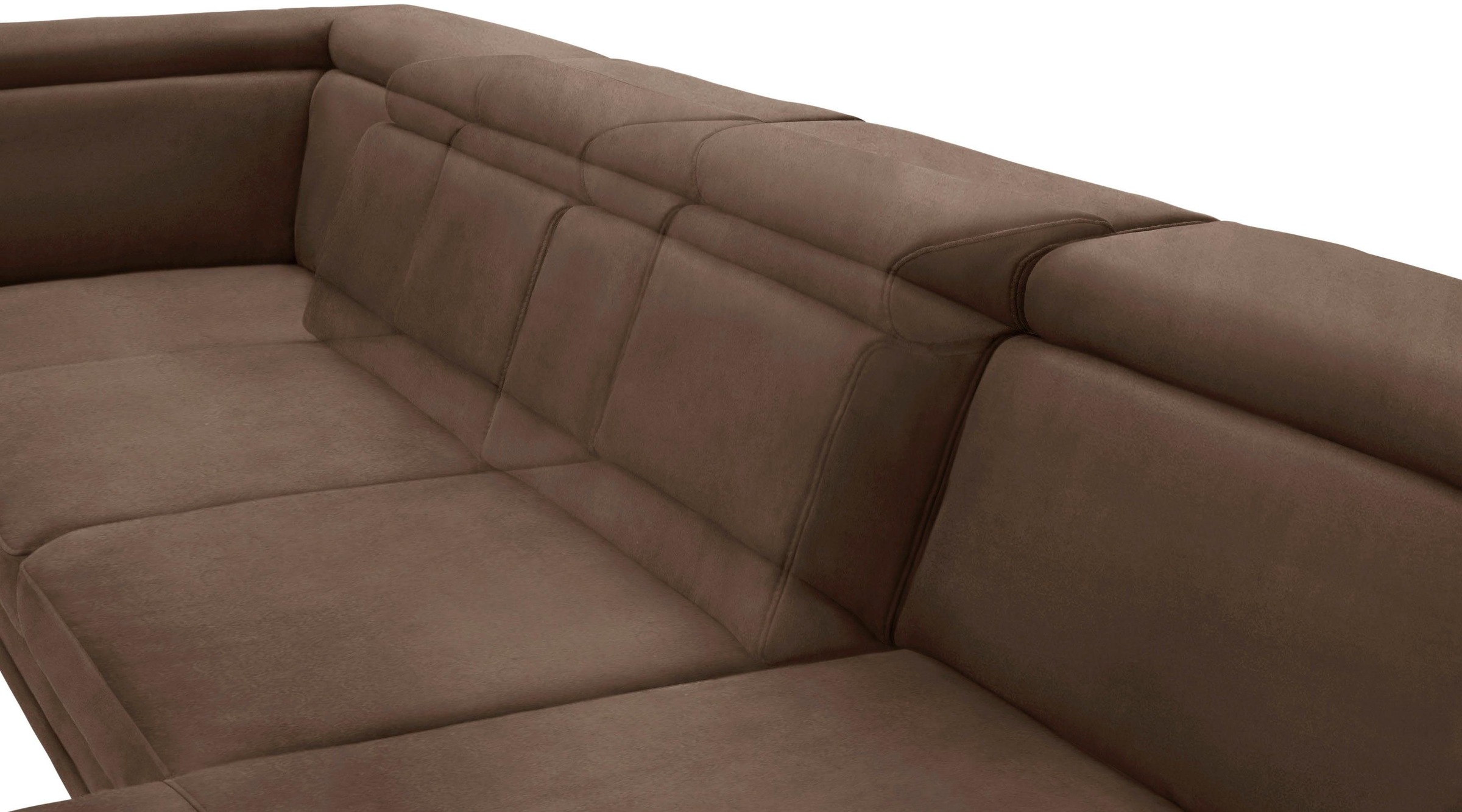 sit&more Wohnlandschaft »Scorpio U-Form«, inklusive Sitztiefenverstellung, mit Kopf- und Armteilverstellung