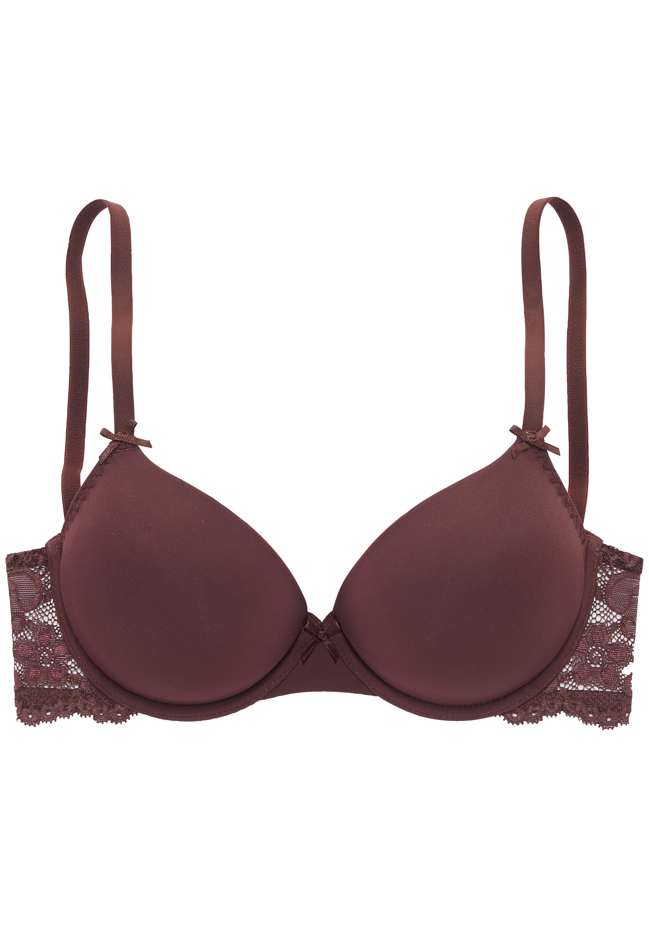 Nuance by Lascana Schalen-BH », BH mit Bügel, mit Spitzenrücken & nahtlosen Schalen« als Dessous-Set kombinierbar, sexy Dessous, sexy Unterwäsche