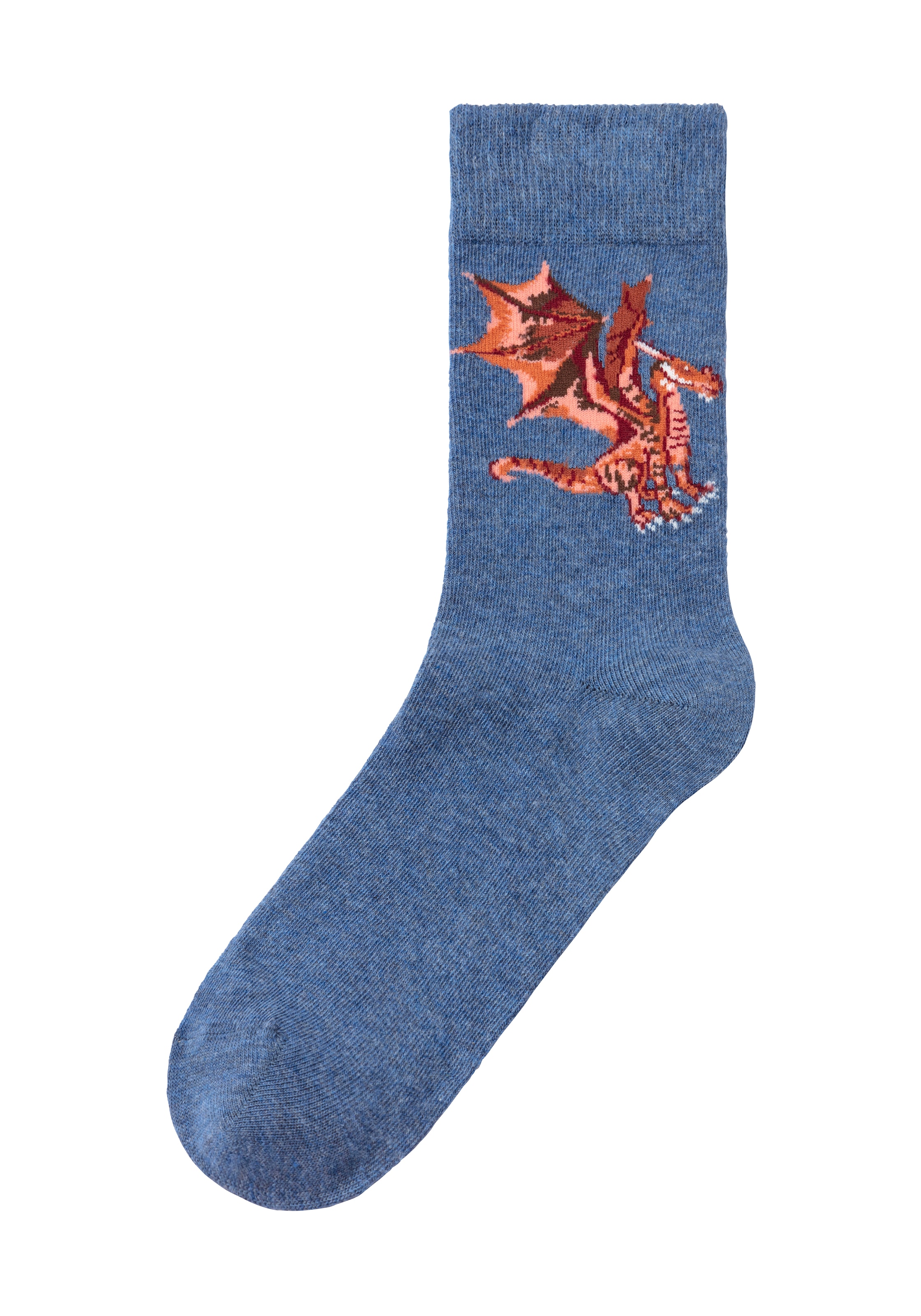 H.I.S Socken, (Packung, 5 Paar), mit unterschiedlichen Drachen Motiven