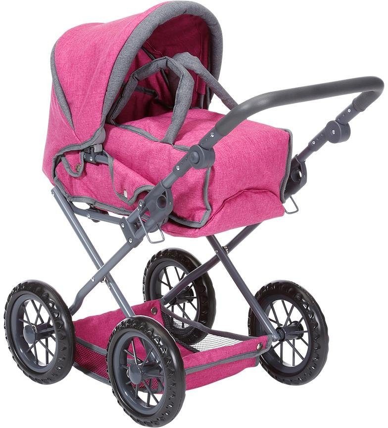 Knorrtoys® Kombi-Puppenwagen »Ruby - Berry«, mit Wickeltasche kaufen