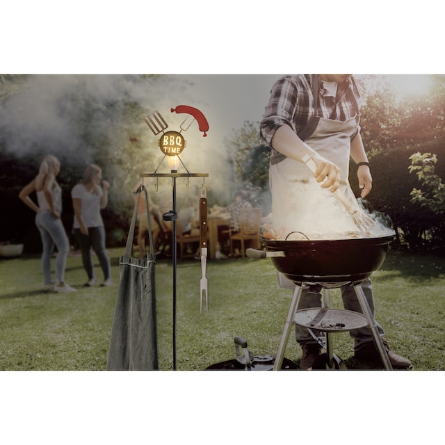 näve LED Solarleuchte »Ground Spike BBQ«, 1 flammig-flammig, LED-Solar  Erdspieß (BBQ),incl. 1x Ni-MH/AAA/600mAh/1,2V auf Raten kaufen