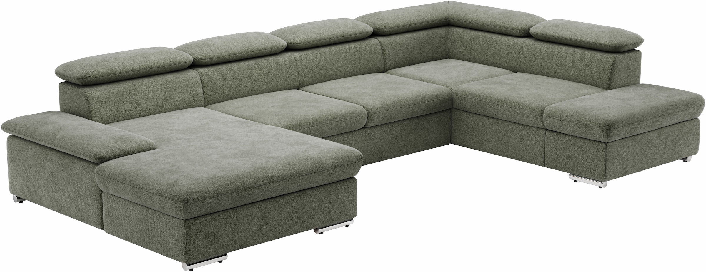 sit&more Wohnlandschaft »Valantine U-Form«, inkl. Kopf- und Armteilverstellung, wahlweise mit Bettfunktion
