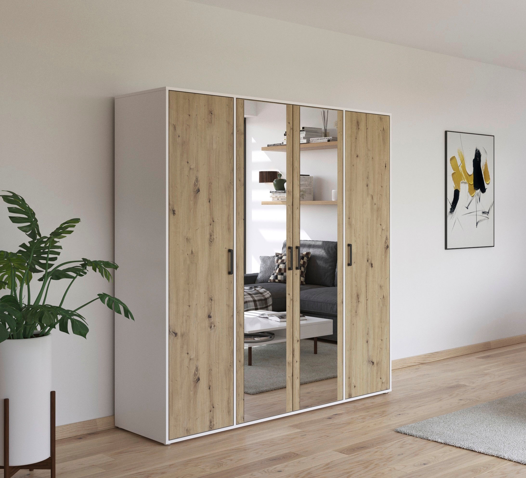 rauch Drehtürenschrank »Kleiderschrank Schrank Garderobe Wäscheschrank VOYA günstig online kaufen