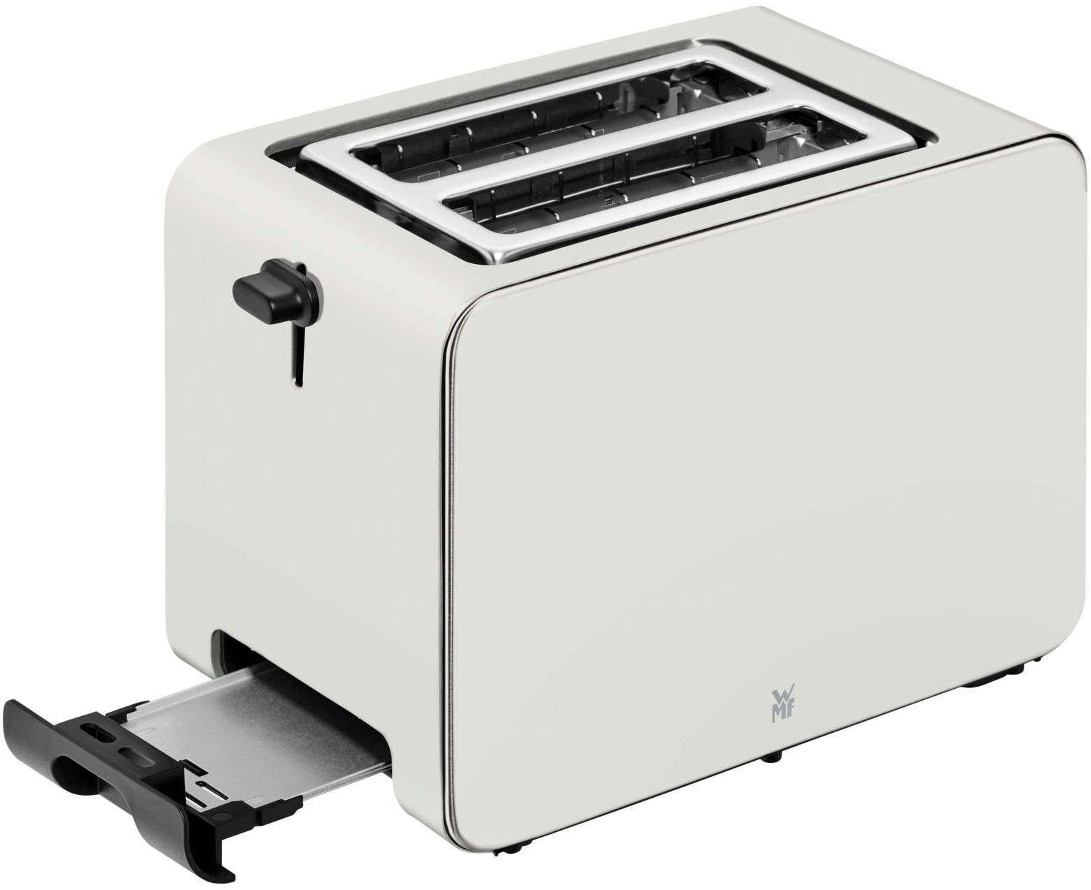 WMF Toaster »Stelio Paper Grey«, 2 kurze Schlitze, 900 W, 7 Bräunungsstufen, Cromargan, Brotzentrierung, Brötchenwärmer, 900 W