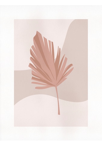 Wandbild »Minimalist Leaf Lover«, (1 St.), Deutsches Premium-Poster Fotopapier mit...