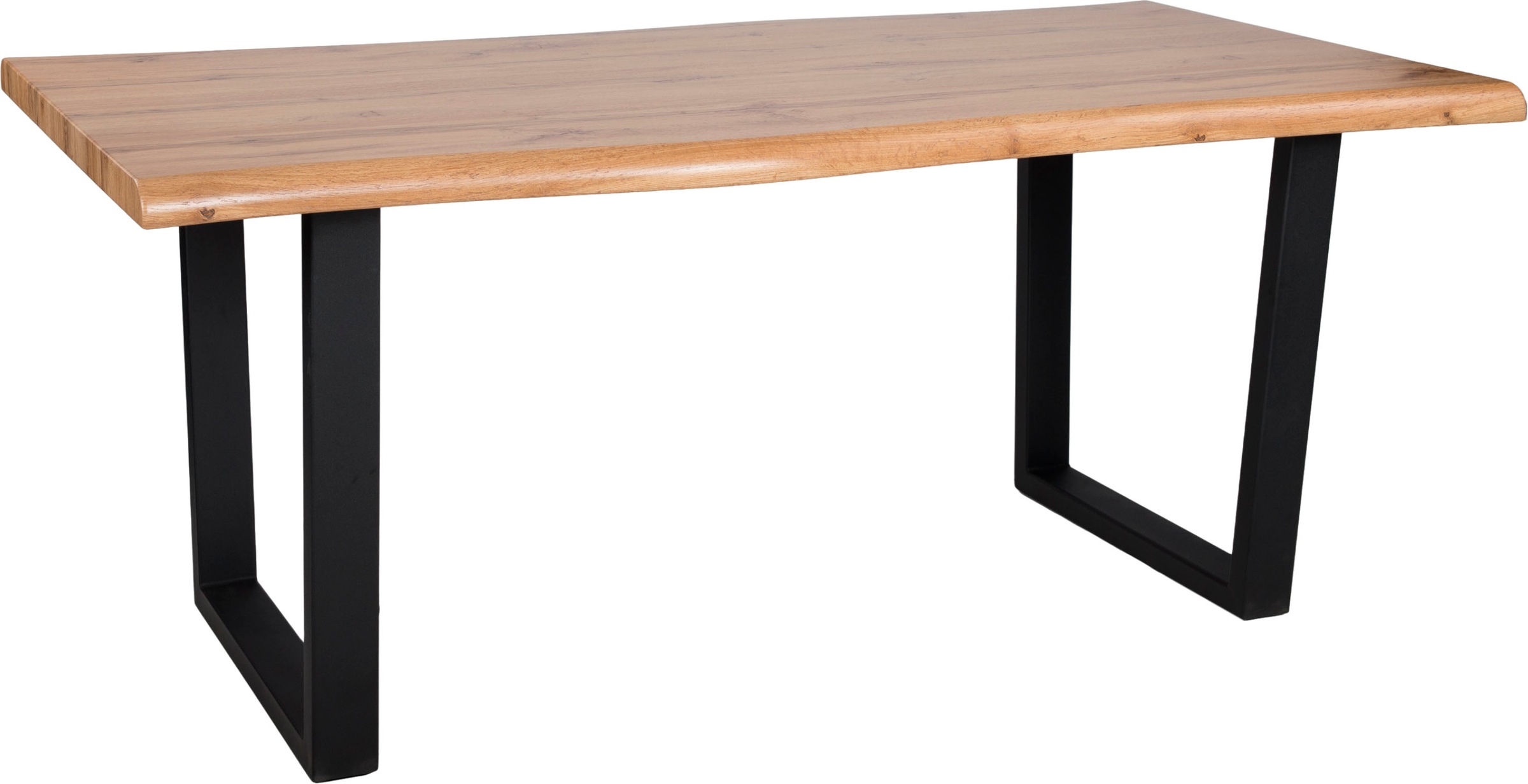 Duo Collection Baumkantentisch »Tisch Thea«, Massives Kufengestell aus Meta günstig online kaufen