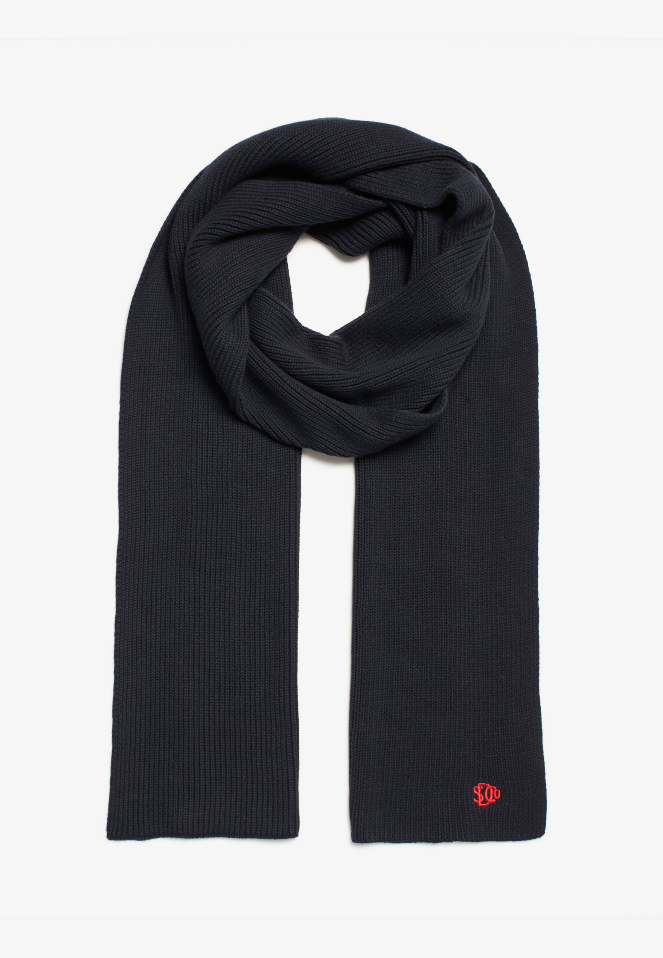 Superdry Strickschal »SD LOGO KNITTED SCARF« Materialmix, regular fit