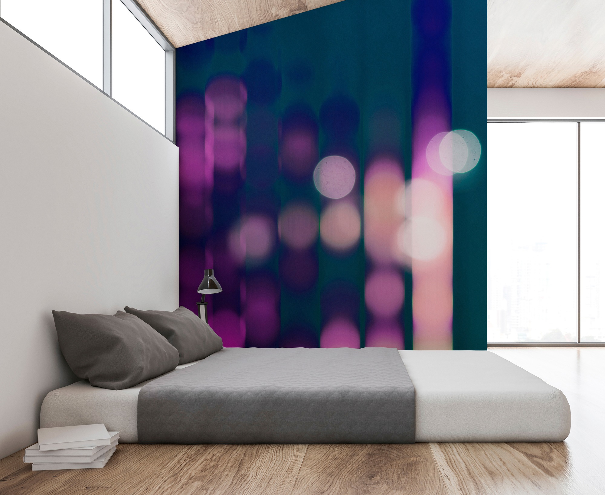 living walls Fototapete »Walls by Patel Big City Lights 3« glatt Vlies, Wan günstig online kaufen