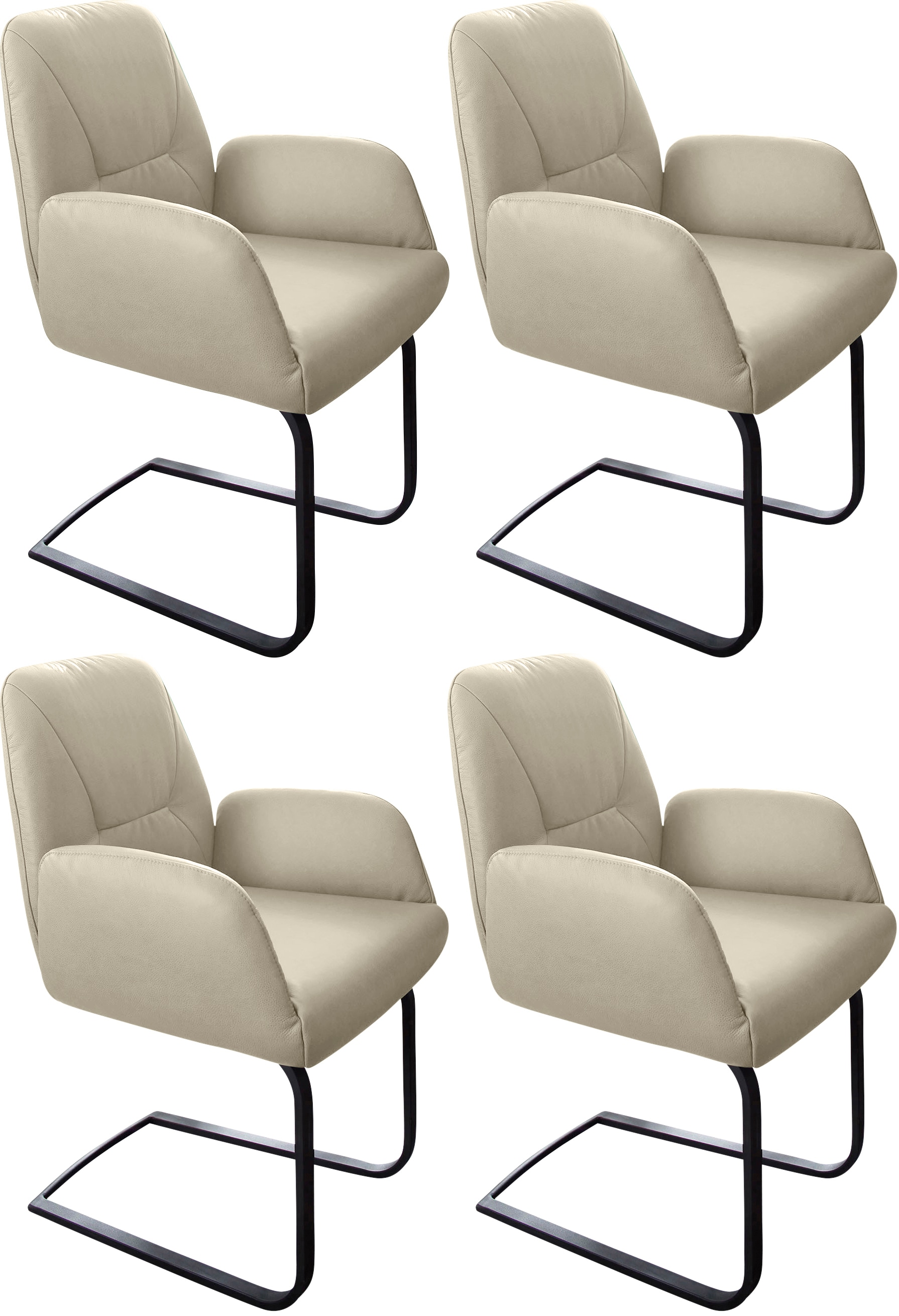 W.SCHILLIG Freischwinger »ole« (Set) 4 Stk. Longlife Xtra-Leder Z59 2er- od günstig online kaufen