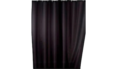 WENKO Duschvorhang »Uni Black«, Höhe 200 cm, Polyester, waschbar kaufen