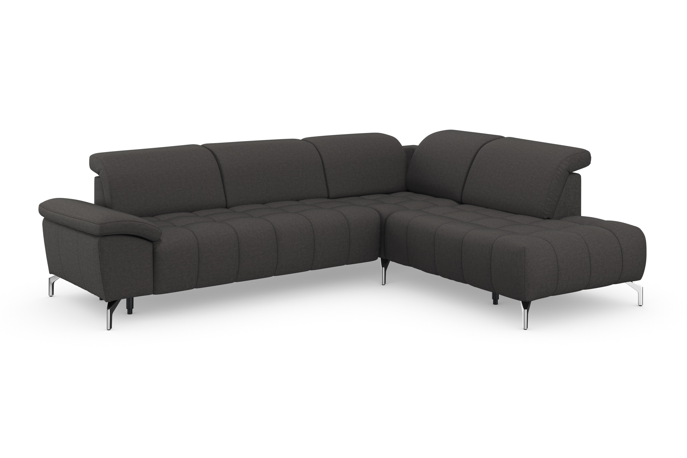 sit&more Ecksofa »Cool L-Form«, wahlweise mit Kopfteilverstellung und Vorziehsitz, motorisch