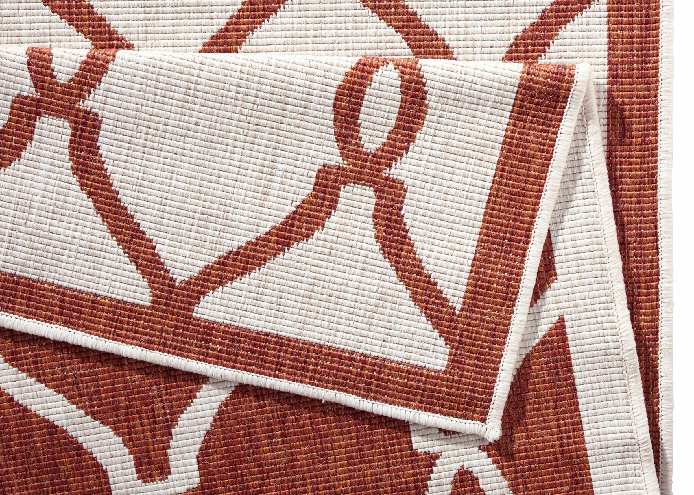 NORTHRUGS Teppich »Rimini«, rechteckig, 5 mm Höhe, In-und Outdoor geeignet, Robust, Pflegeleicht, Flachgewebe, Wendbar