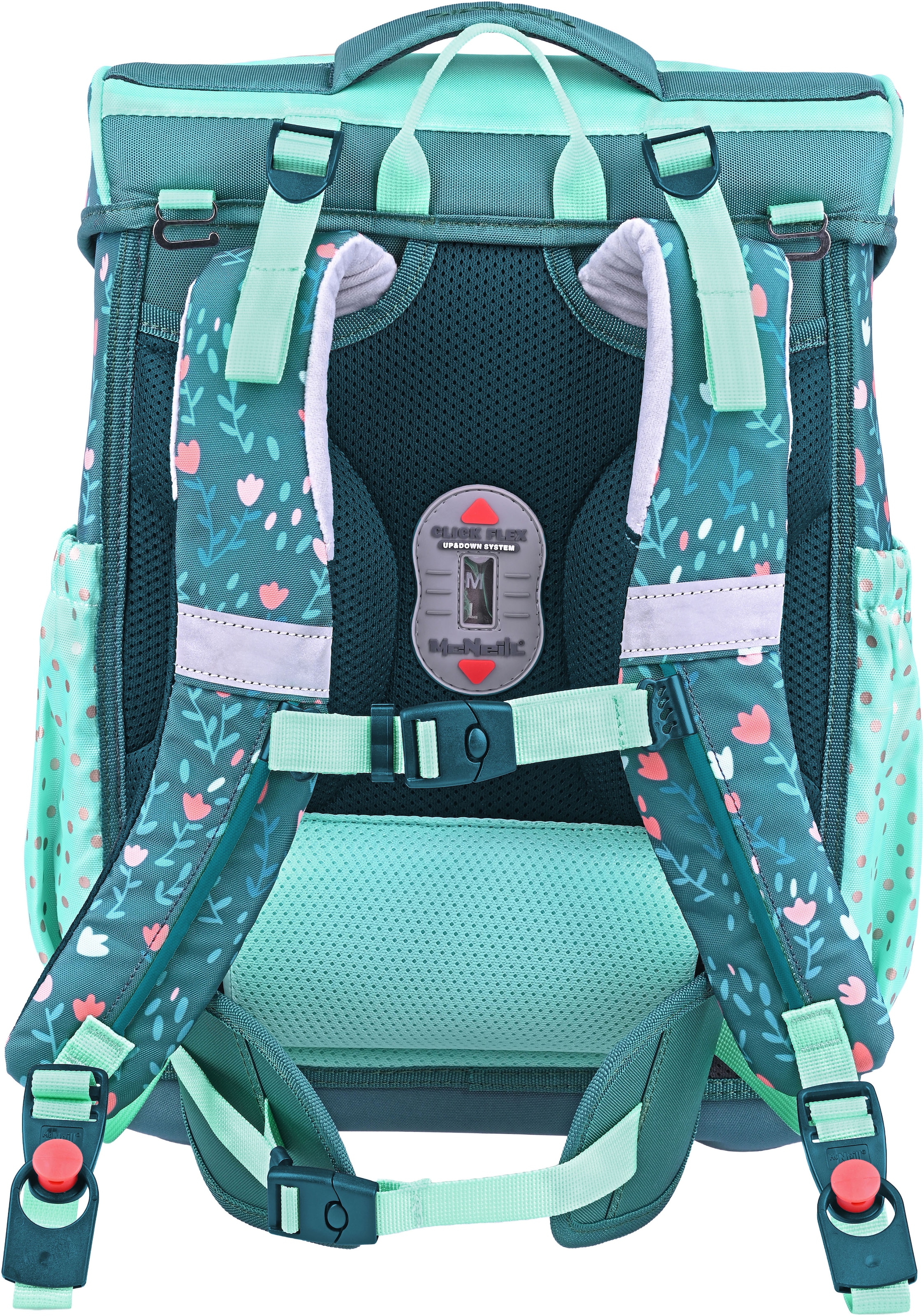 McNeill Schulranzen »Bravo, inkl. Etui, Turnbeutel,« Reflektierende Streifen auf den Schultergurten;Retroreflektierende Flächen