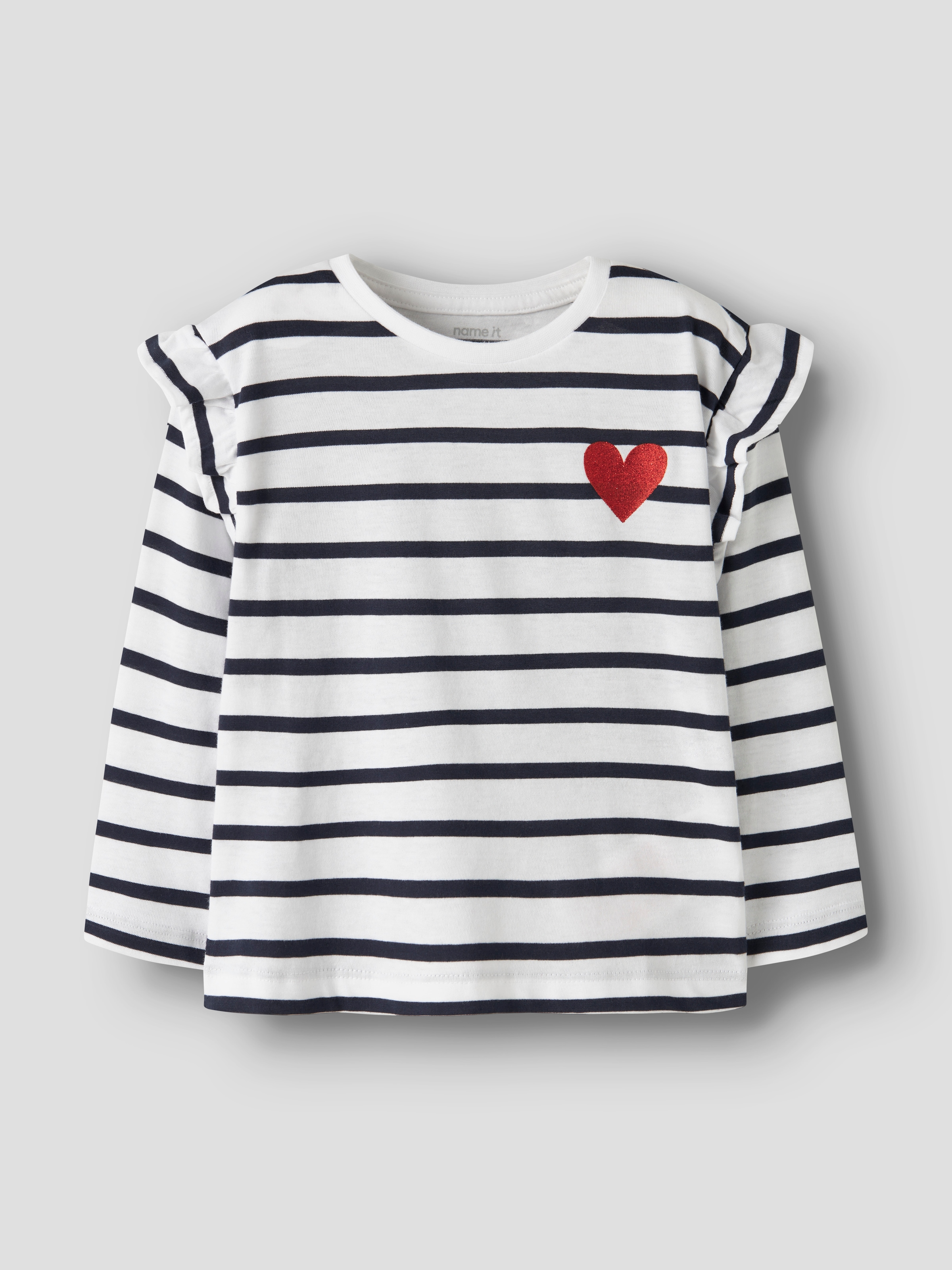 Name It Langarmshirt »NMFTOVELINA LS NREG TOP PB«