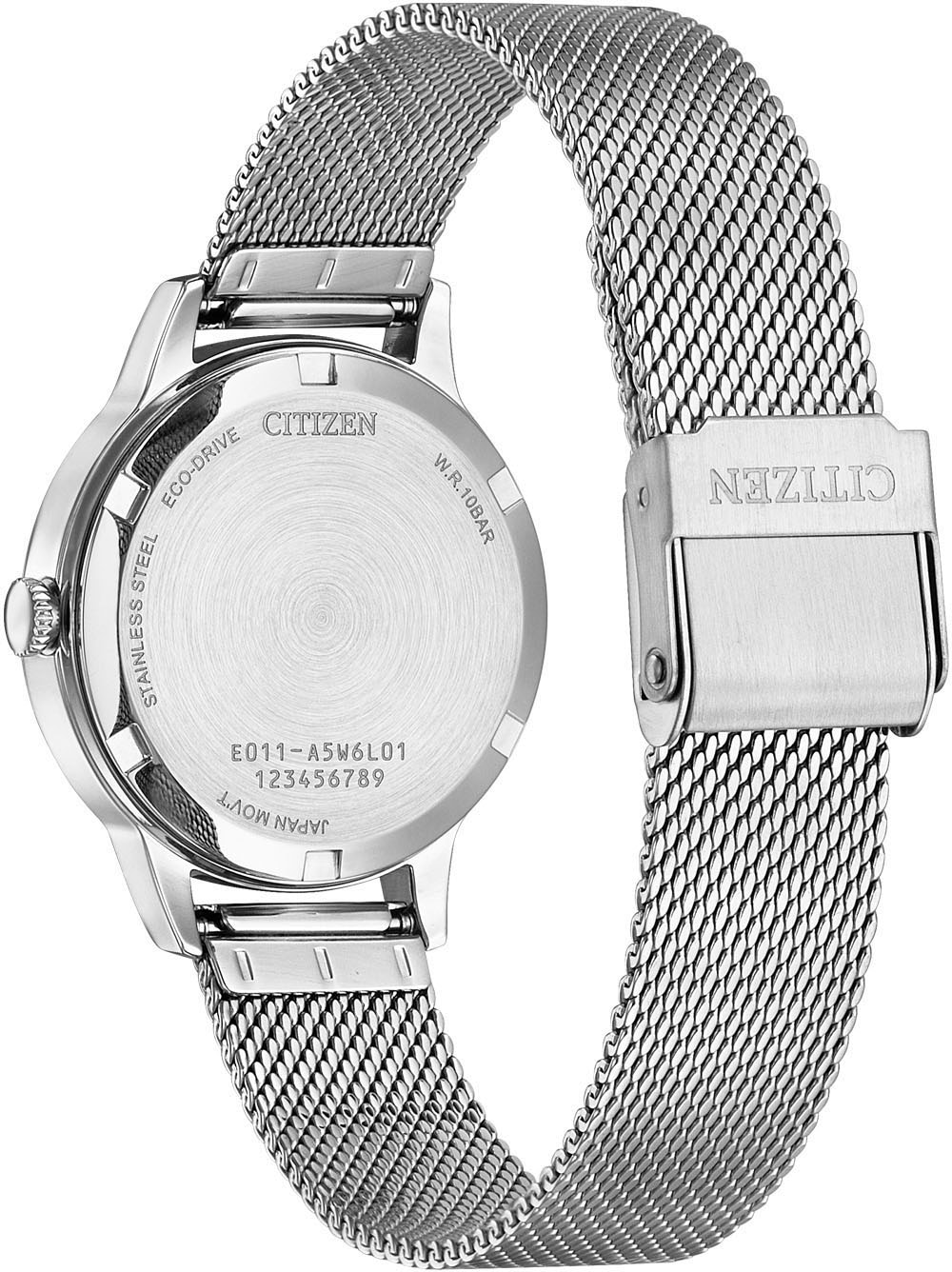 Citizen Solaruhr, Armbanduhr, Damenuhr, Edelstahlarmband, analog, Datum, Eco-Drive