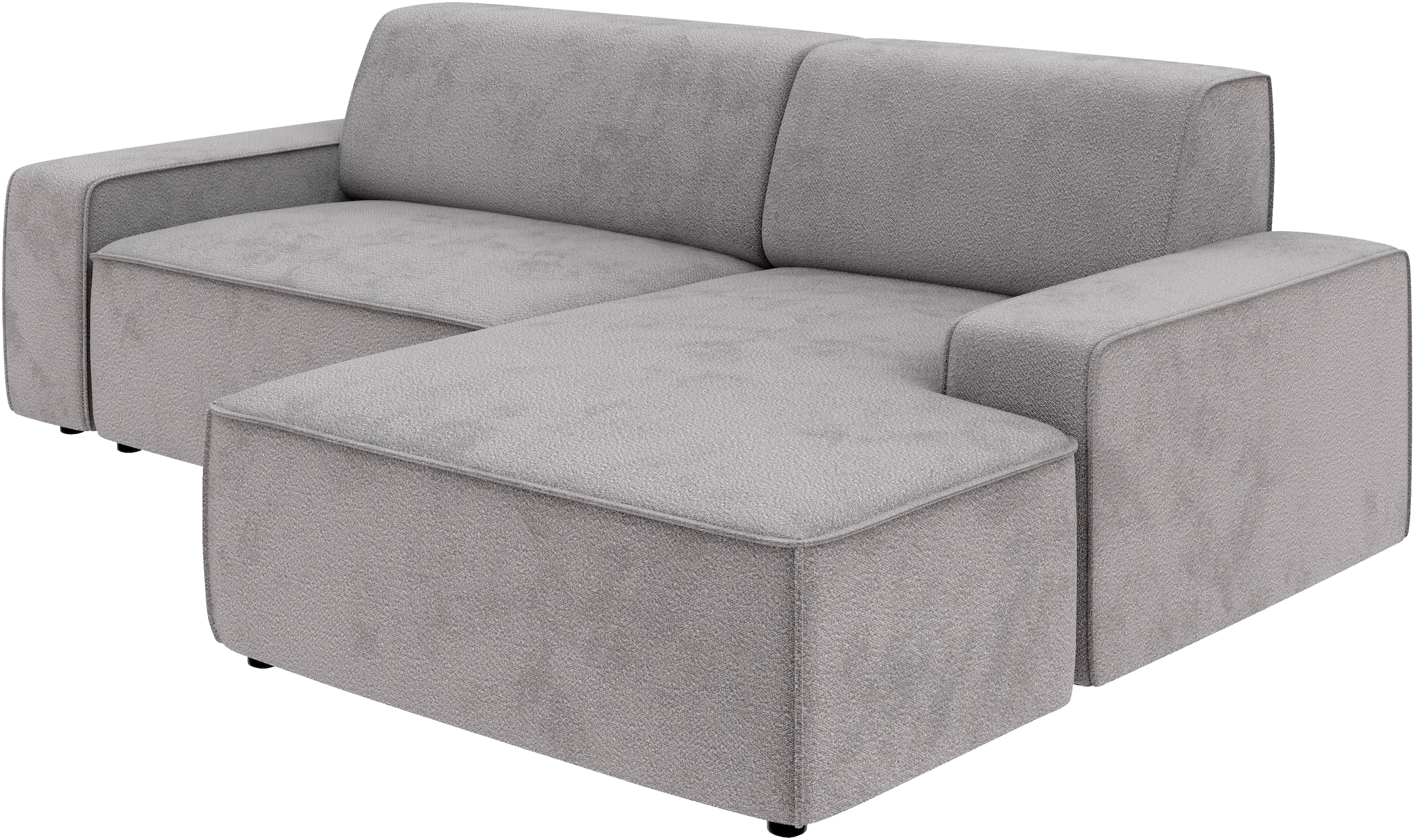 TRENDMANUFAKTUR Ecksofa »Graz, wahlweise mit Sitzvorschub und Bettkasten, L-Form, Breite 246 cm«, in Cord-, haustierfreundlichem LEO Struktur- oder LUMOS-3D-Bezug