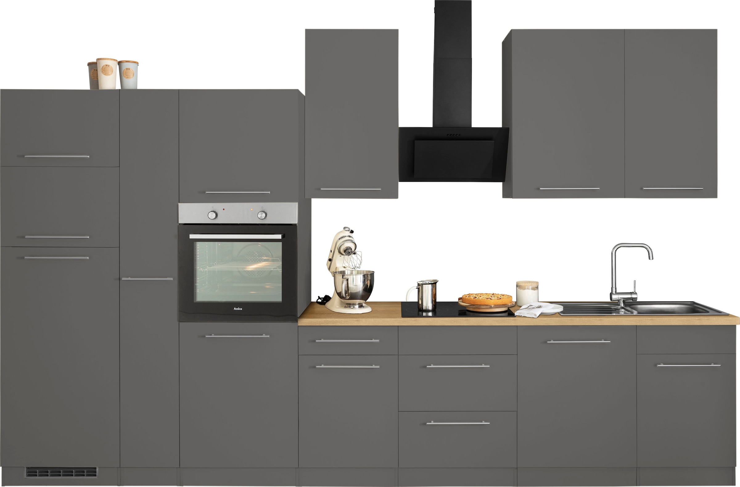 wiho Küchen Küchenzeile »Unna«, Breite mit kaufen 370 online E-Geräten, cm