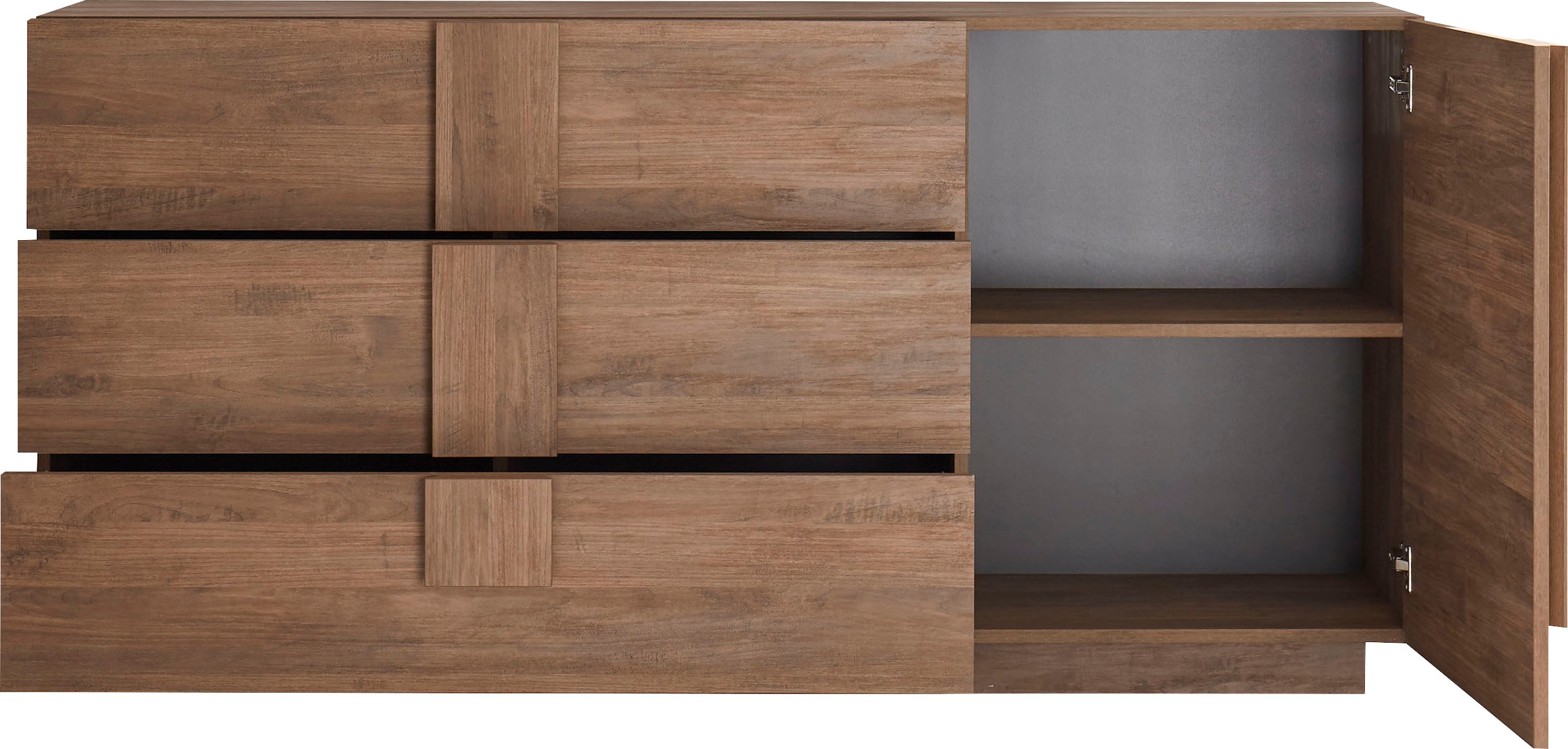 INOSIGN Sideboard »Jupiter, Breite 181 cm, Kommode mit 1 Tür Softclosing, 3 Schubkästen«, viel Stauraum, moderne Griffblenden, FSC®