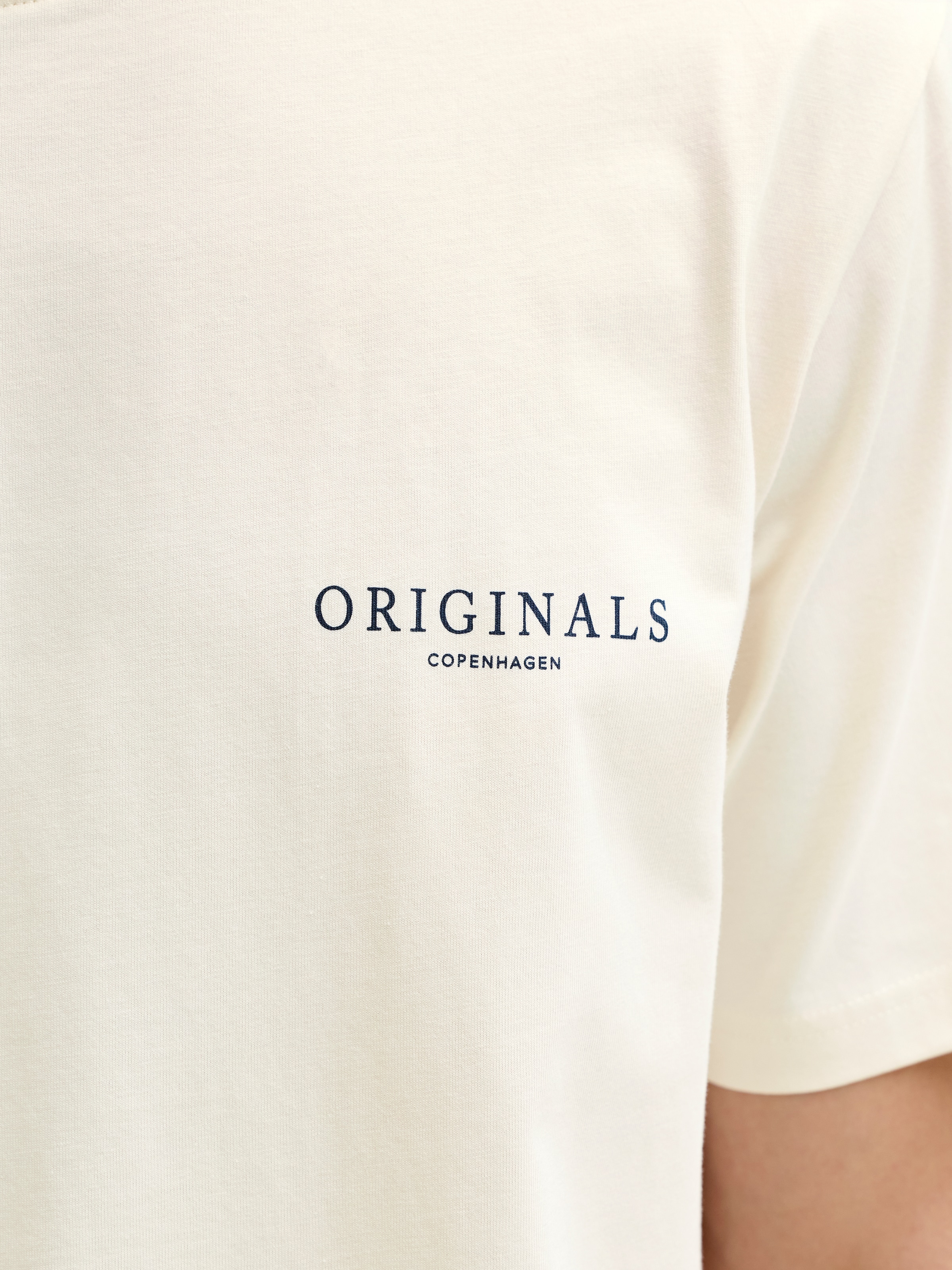 Jack & Jones Kurzarmshirt »JORMONTAUK AOP BACK TEE SS CREW NECK« Baumwolle, regular fit