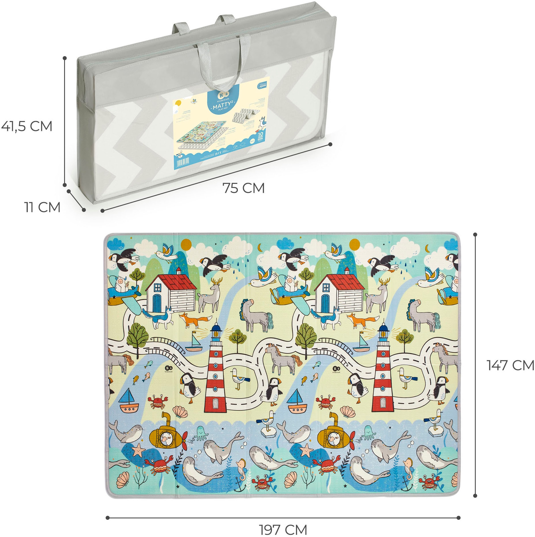 Kinderkraft Spielmatte »Matte XPE MATTY 2«