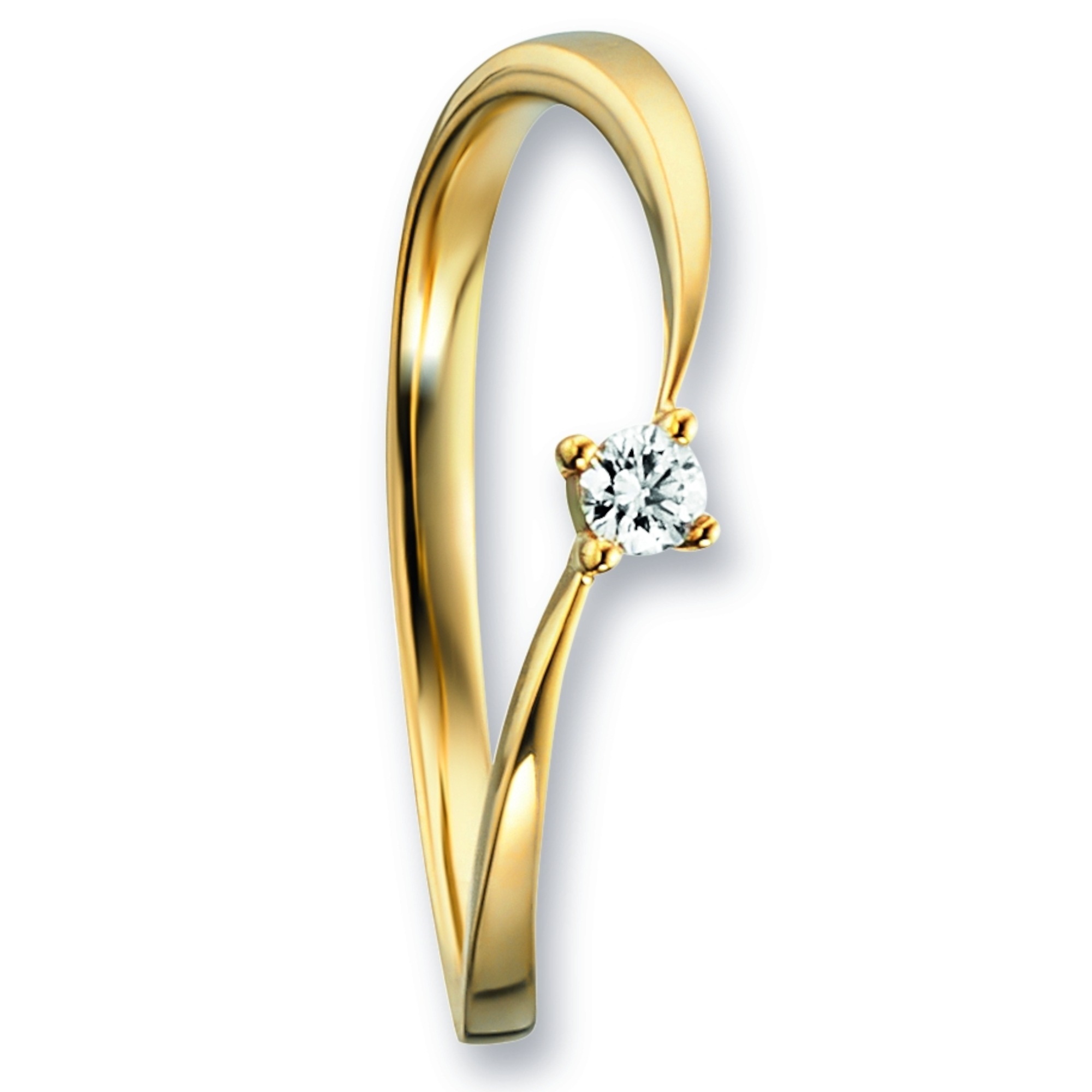 ONE ELEMENT Diamantring »0,07 ct Diamant Brillant Ring aus 585 Gelbgold«, Damen Gold... kaufen