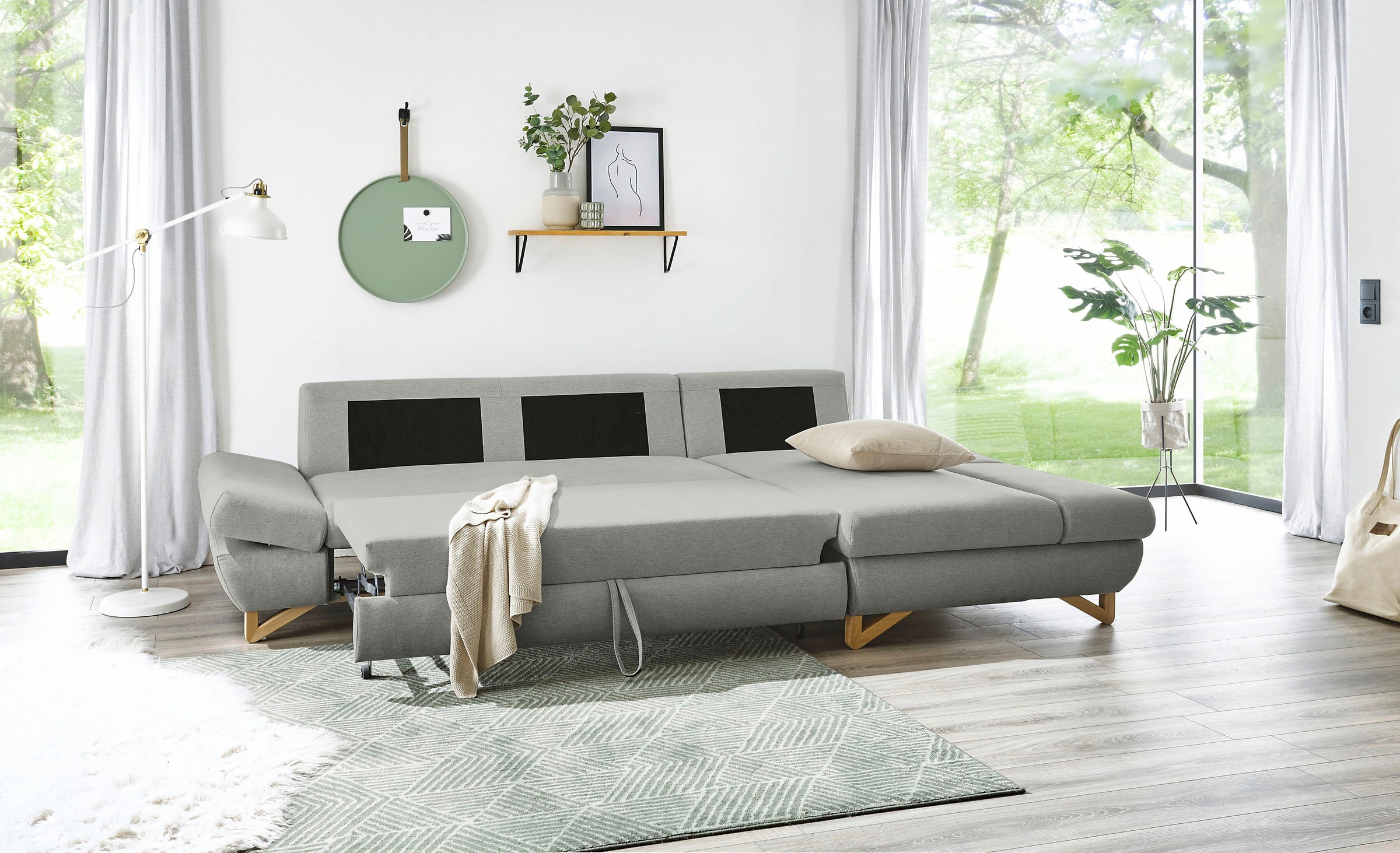 INOSIGN Schlafsofa »City/Giron«, komfortable Bettfunktion (Liegefläche 245 x 138 cm), sowie Bettkasten