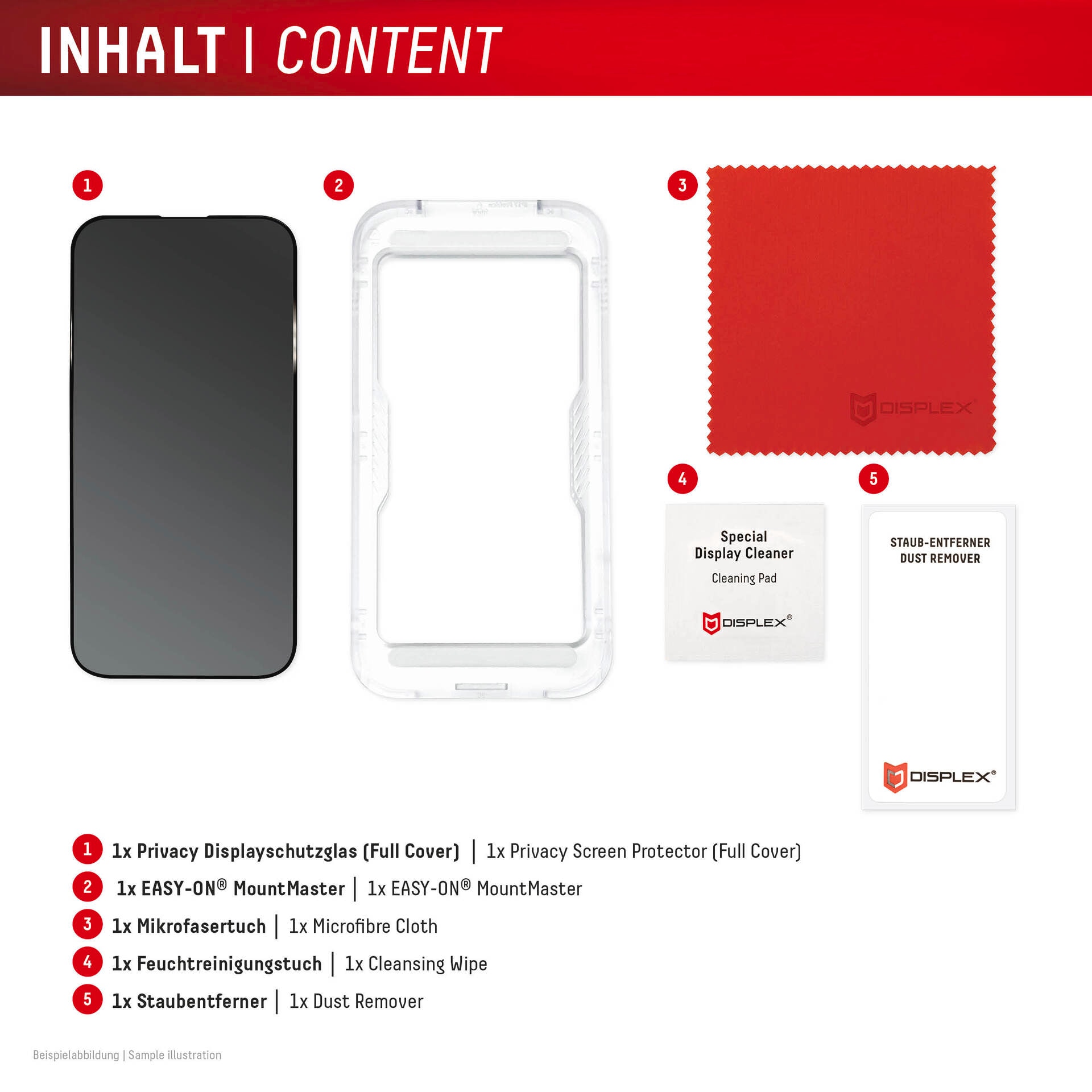 Displex Displayschutzglas »Privacy Glass Screen Protector mit MountMaster« für Samsung Galaxy S26 Displayschutzfolie, Schutzfolie, Bildschirmschutz, kratz- & stoßfest