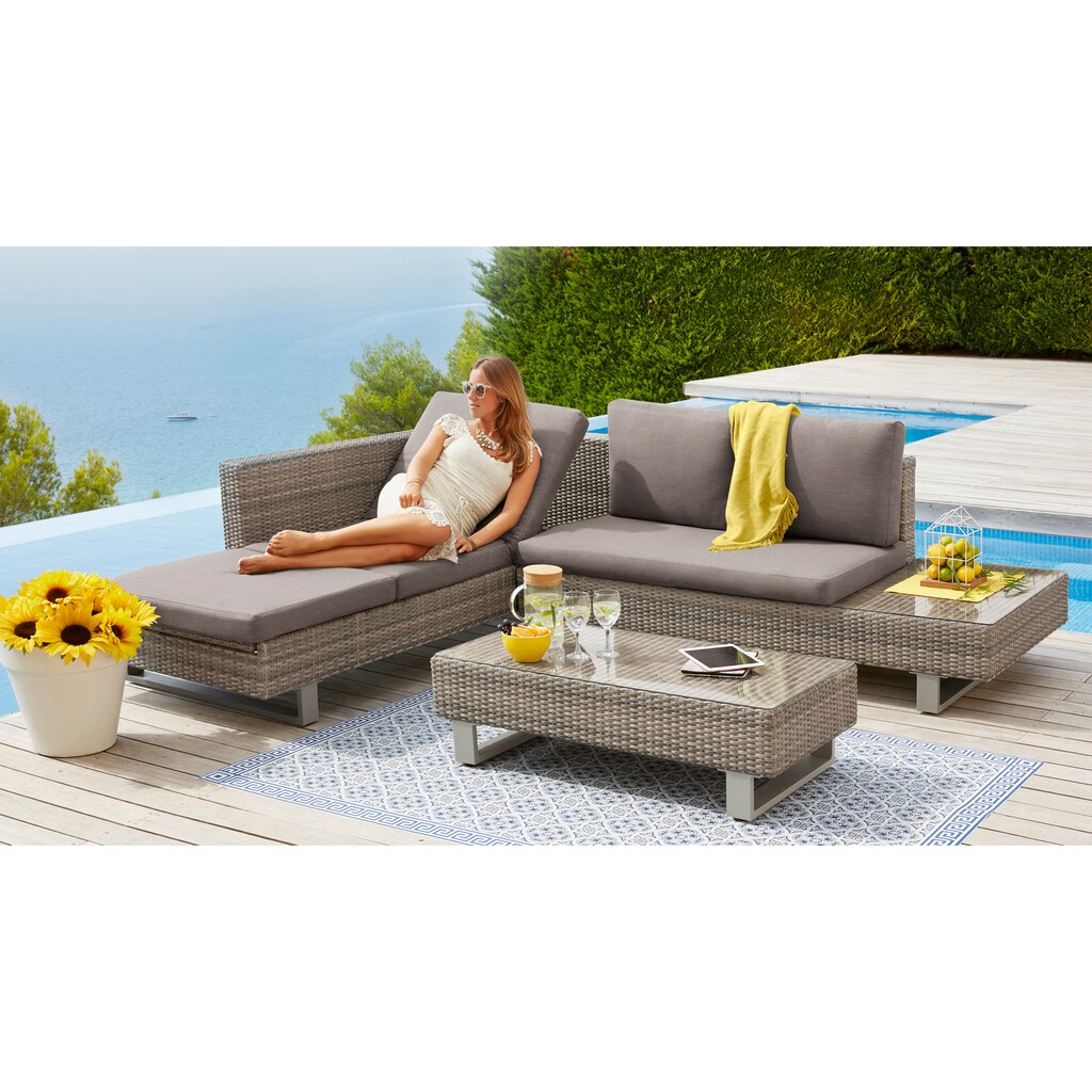 KONIFERA Gartenlounge-Set »Long Beach New«, (11 tlg.)