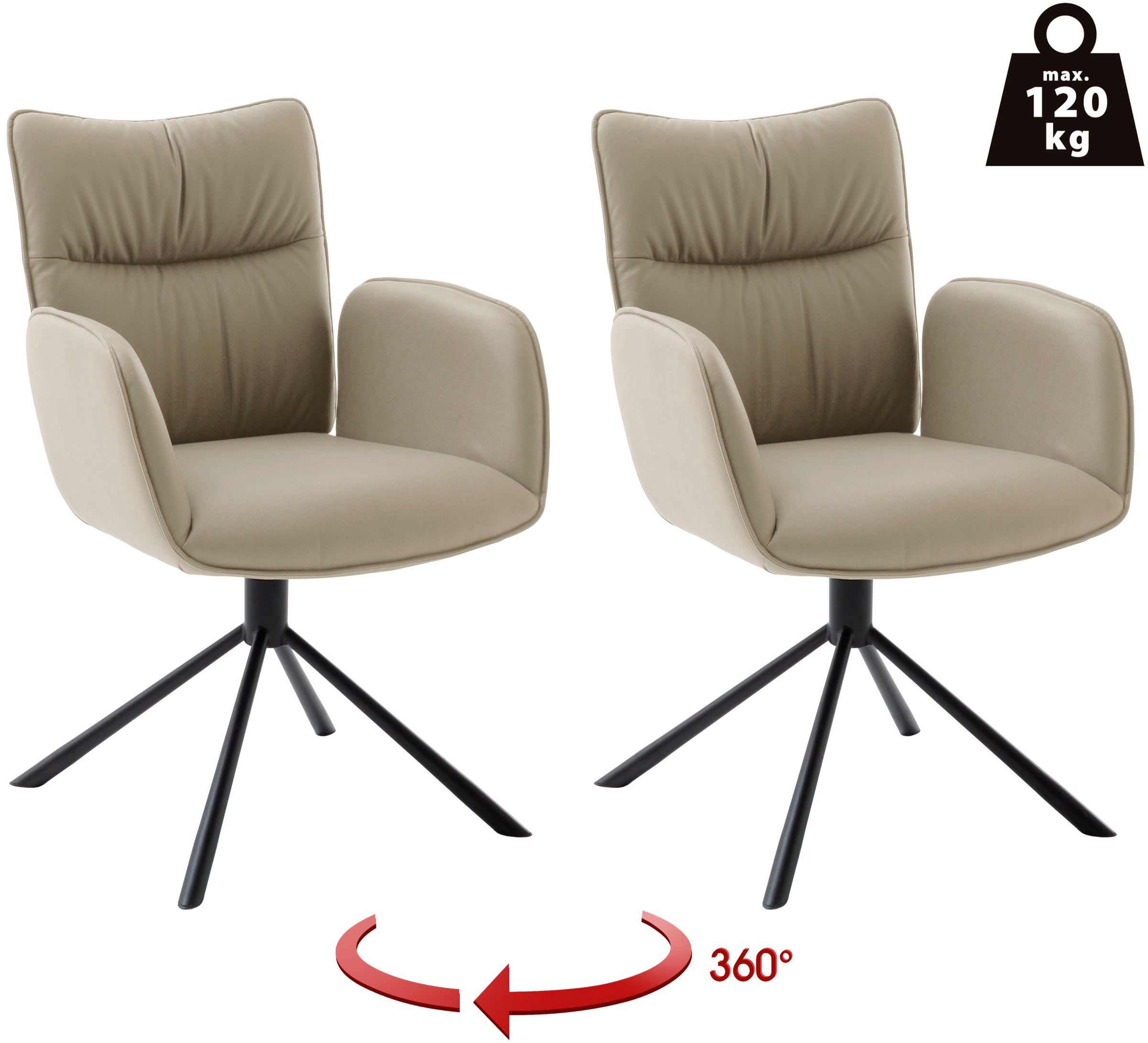 MCA furniture 4-Fußstuhl »MARIN Esszimmerstuhl (2er Set) - Stuhl« (Set) 2 S günstig online kaufen