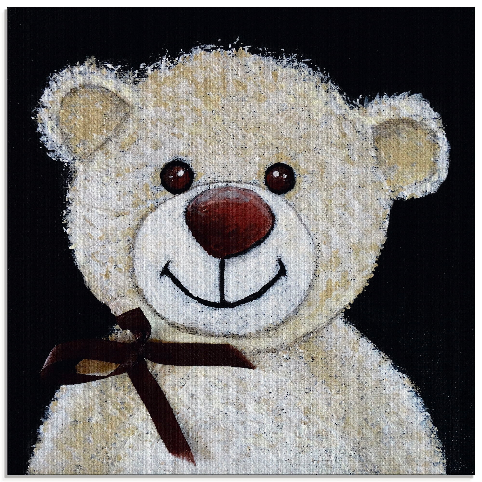 Artland Glasbild »Teddybär«, Spielzeuge, (1 St.), in verschiedenen Größen günstig online kaufen