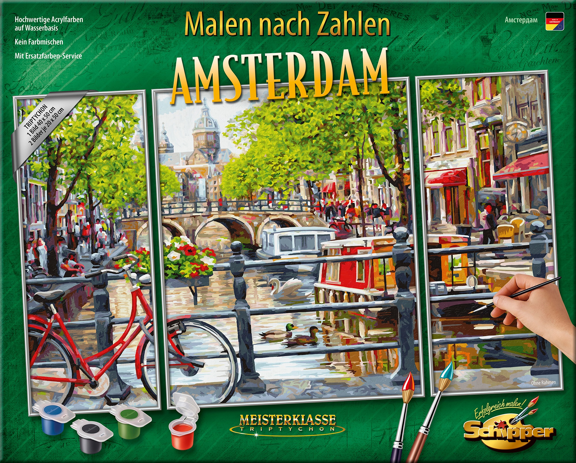 Schipper Malen Nach Zahlen Meisterklasse Triptychon Amsterdam Made In Germany Quelle De