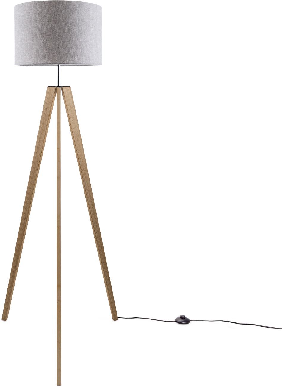 Paco Home Stehlampe »Canvas uni Color«, 1 flammig, Leuchtmittel E27   ohne günstig online kaufen