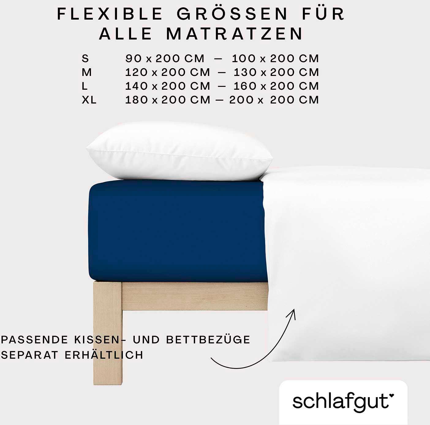 Schlafgut Spannbettlaken »Cool Contact«, 100% gekämmte Mikrofaser