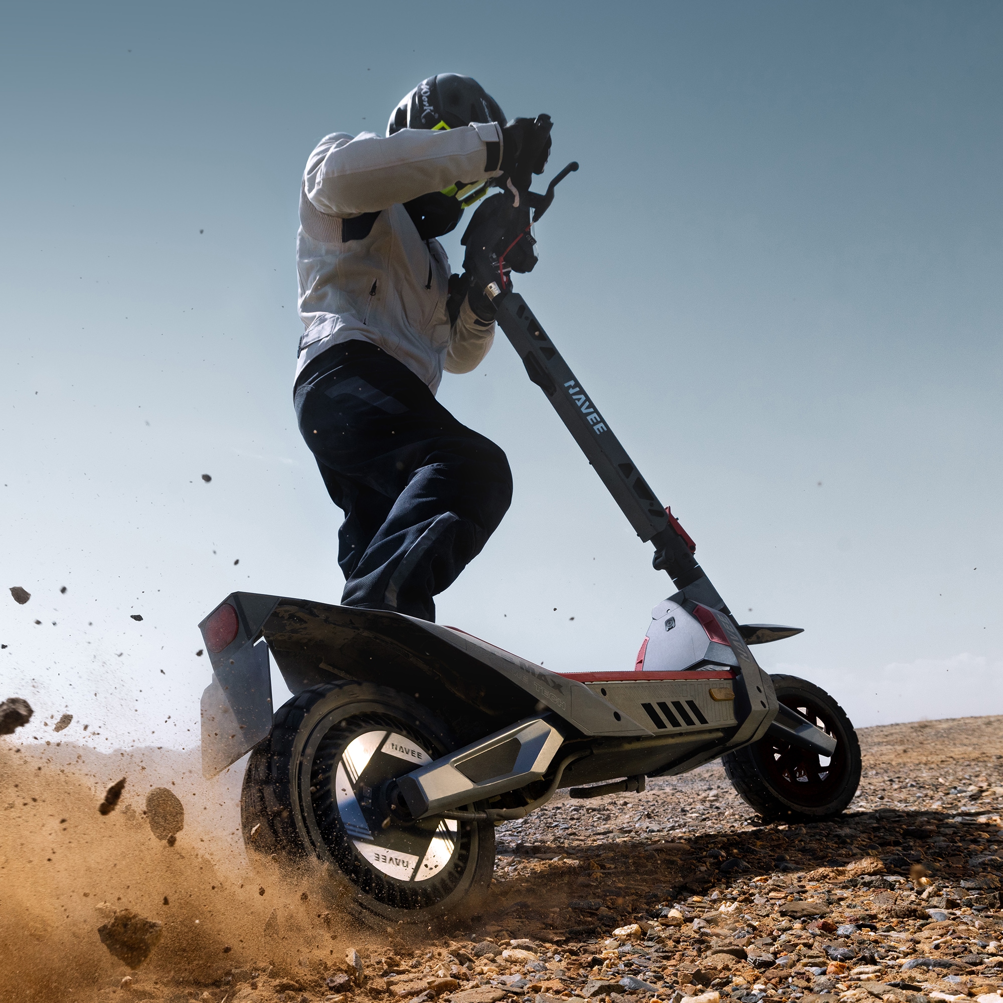 NAVEE E-Scooter »XT5 Max Electric Scooter« 20 km/h 110 km TCS, Bluetooth‑Entsperrung, BMS, Find My, 12" Offroad‑Reifen