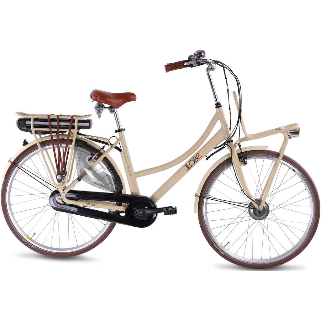 LLobe E-Bike »Rosendaal 3 Lady, 15,6Ah«, 7 Gang, Shimano, Frontmotor 250 W