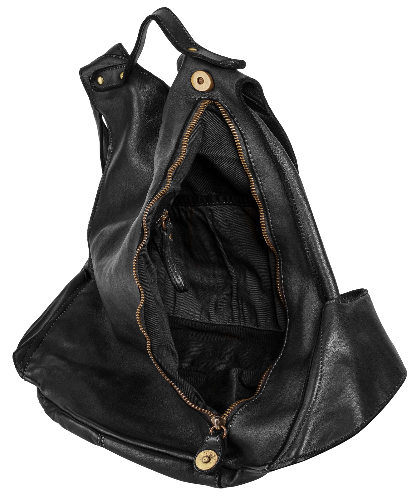 forty° Tagesrucksack, echt Leder, Made in Italy