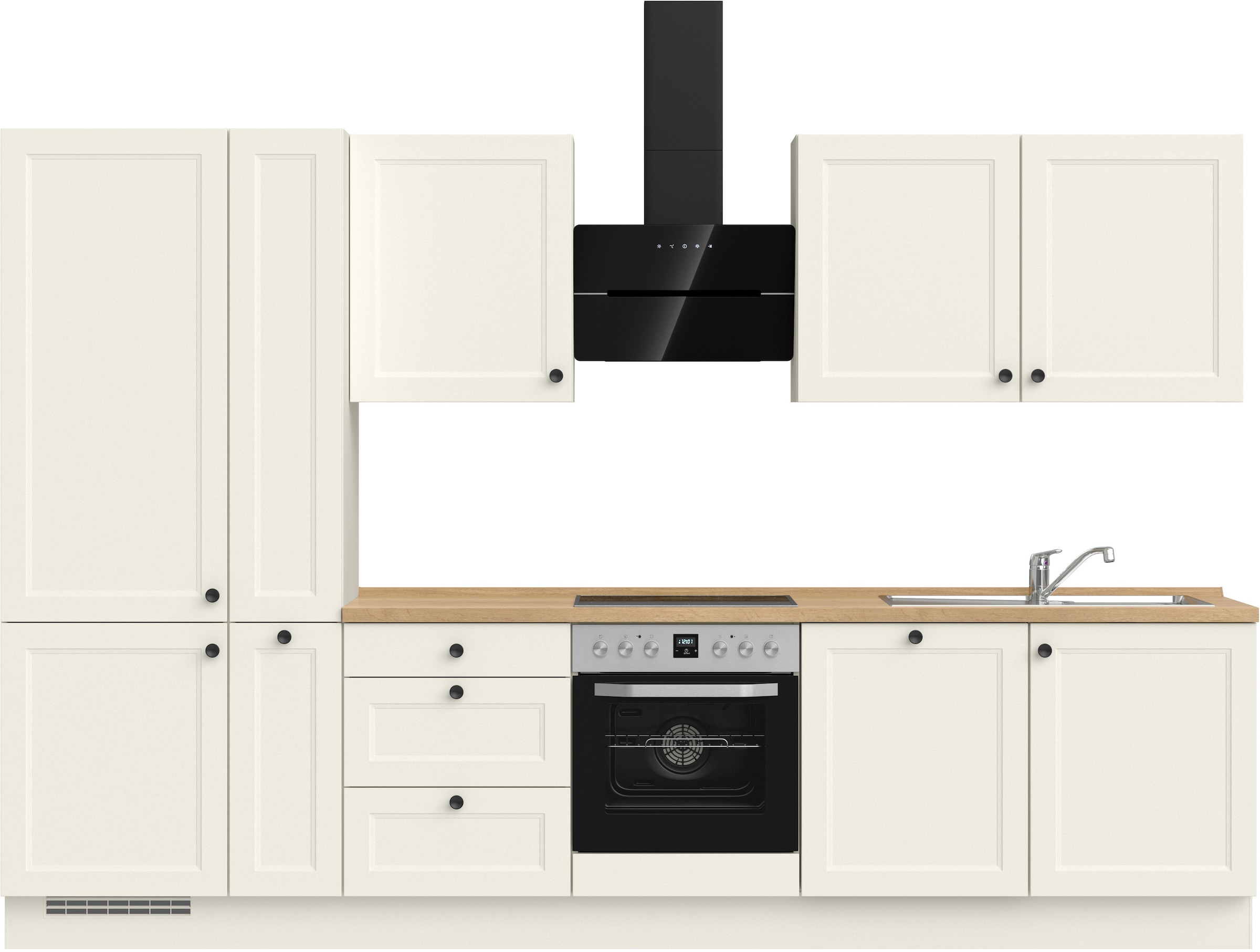 nobilia® Küchenzeile »"Cascada II"«, vormontiert, Breite 330 cm, Ausrichtun günstig online kaufen