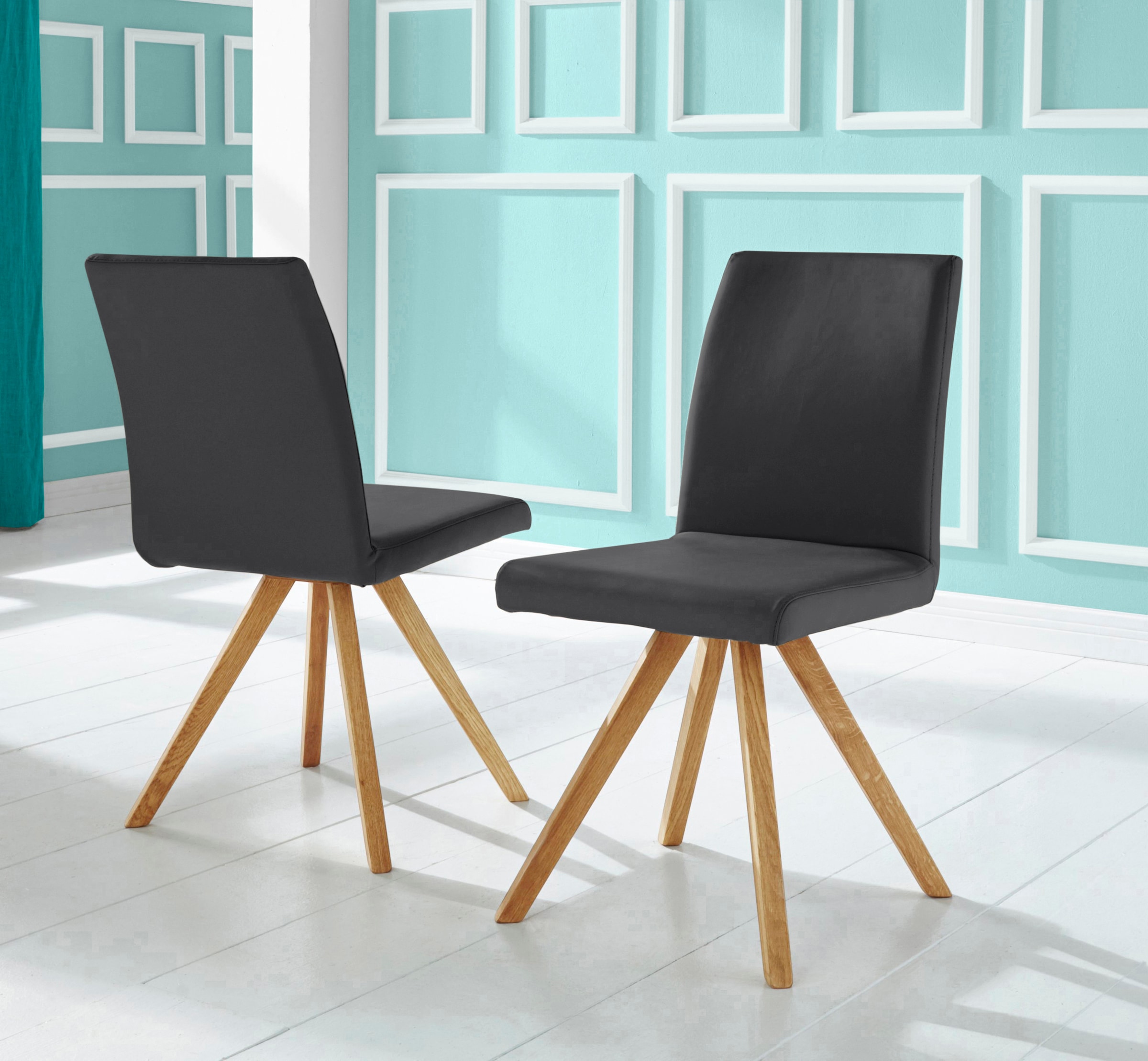Home affaire Schalenstuhl »Rio« (Set) 2 Stk. Kunstleder Bezug in Kunstleder günstig online kaufen