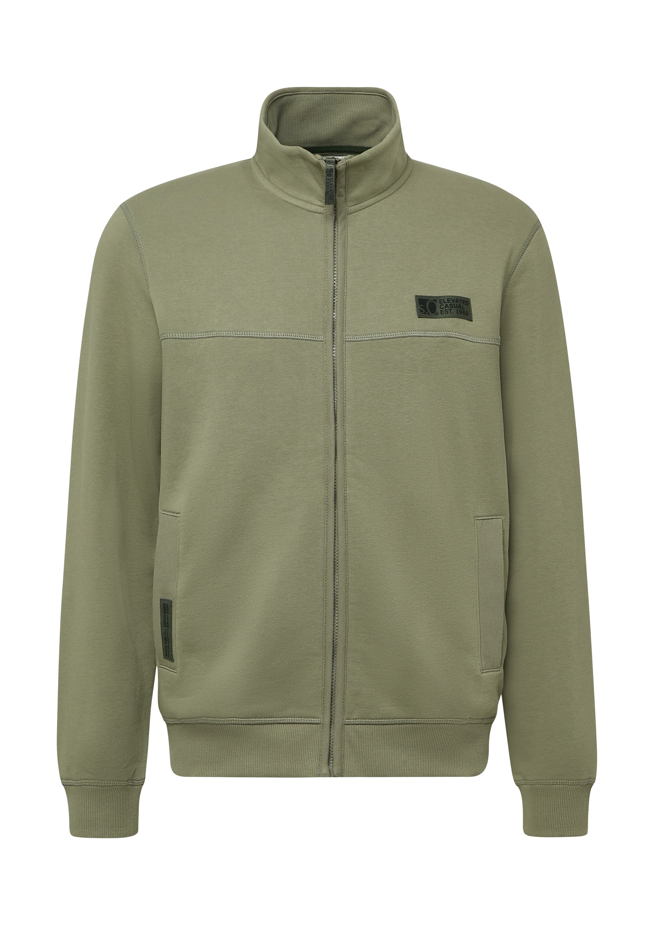 s.Oliver Sweatjacke mit Stehkragen