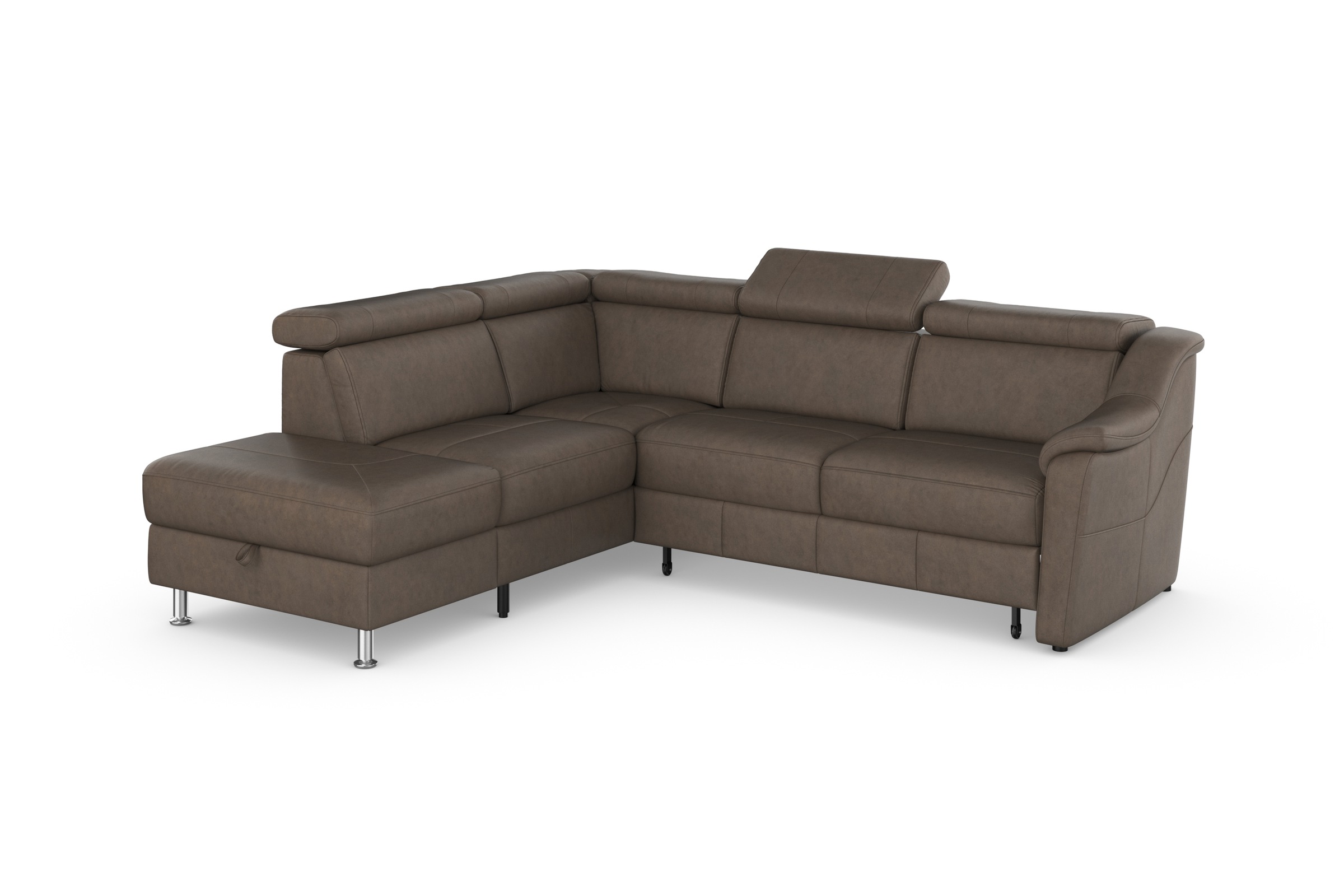 sit&more Ecksofa »Freetown L-Form«, inklusive Kopfteilverstellung und komfortablem Federkern