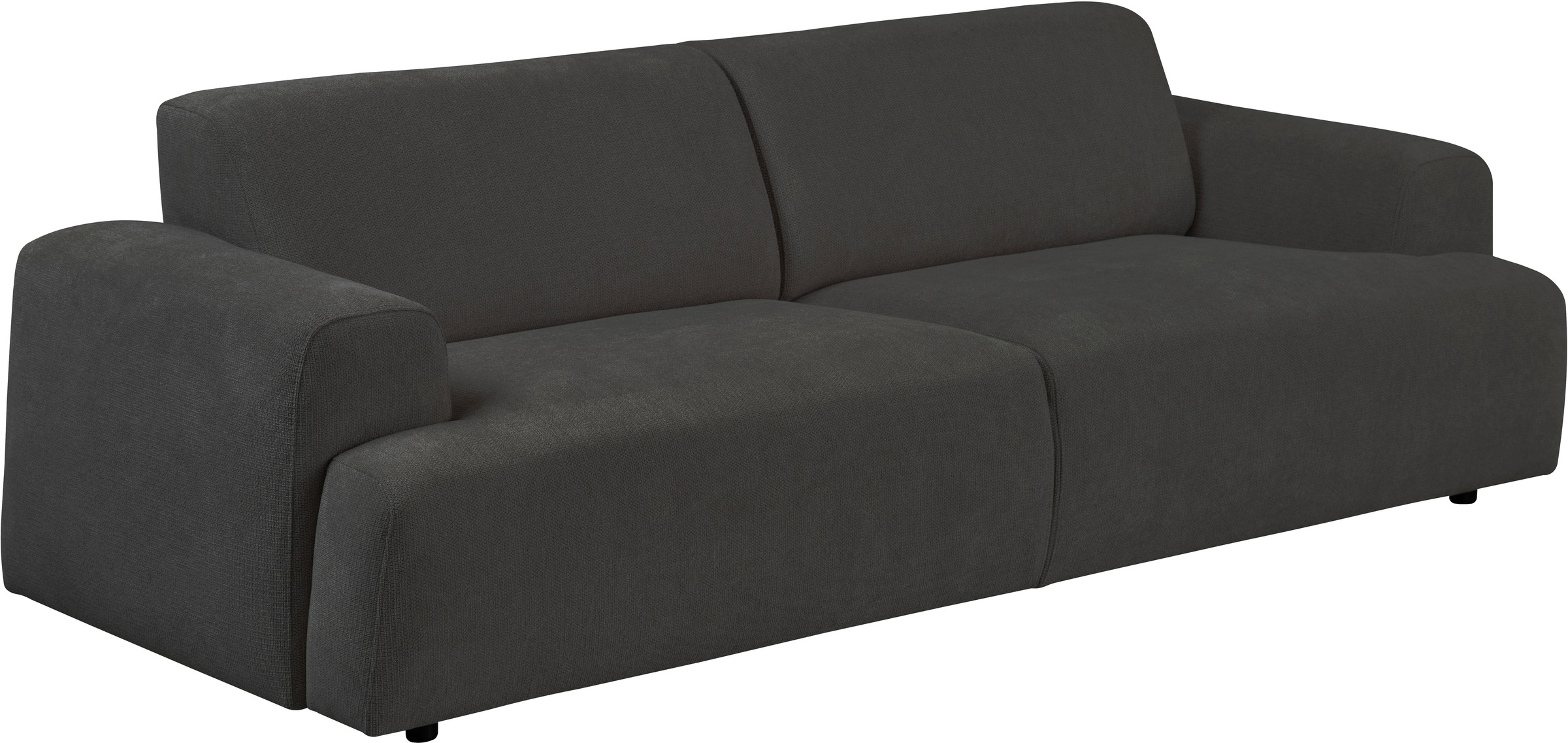 andas 3-Sitzer »Linkka, Breite 237 cm«, in einem weichen Chenille-Stoff, mit Wellenunterfederung