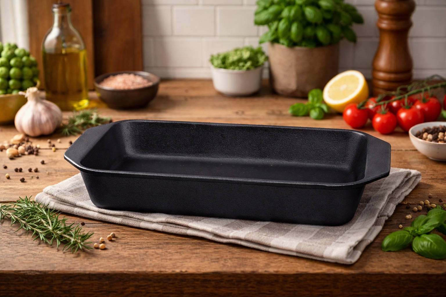 Ronneby Bruk Auflaufform »Maestro, rechteckig, 40 x 22 cm« Gusseisen 1 Stk. tlg.