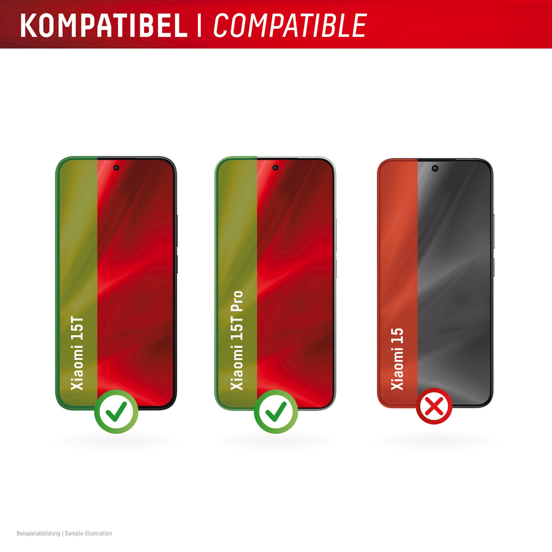 Displex Displayschutzglas »Smart Glass - Ultra-Dünn Unzerbrechlich Unsichtbar« für Xiaomi 15T;Xiaomi 15T Pro Displayschutzfolie, Schutzfolie, Bildschirmschutz, kratz- & stoßfest