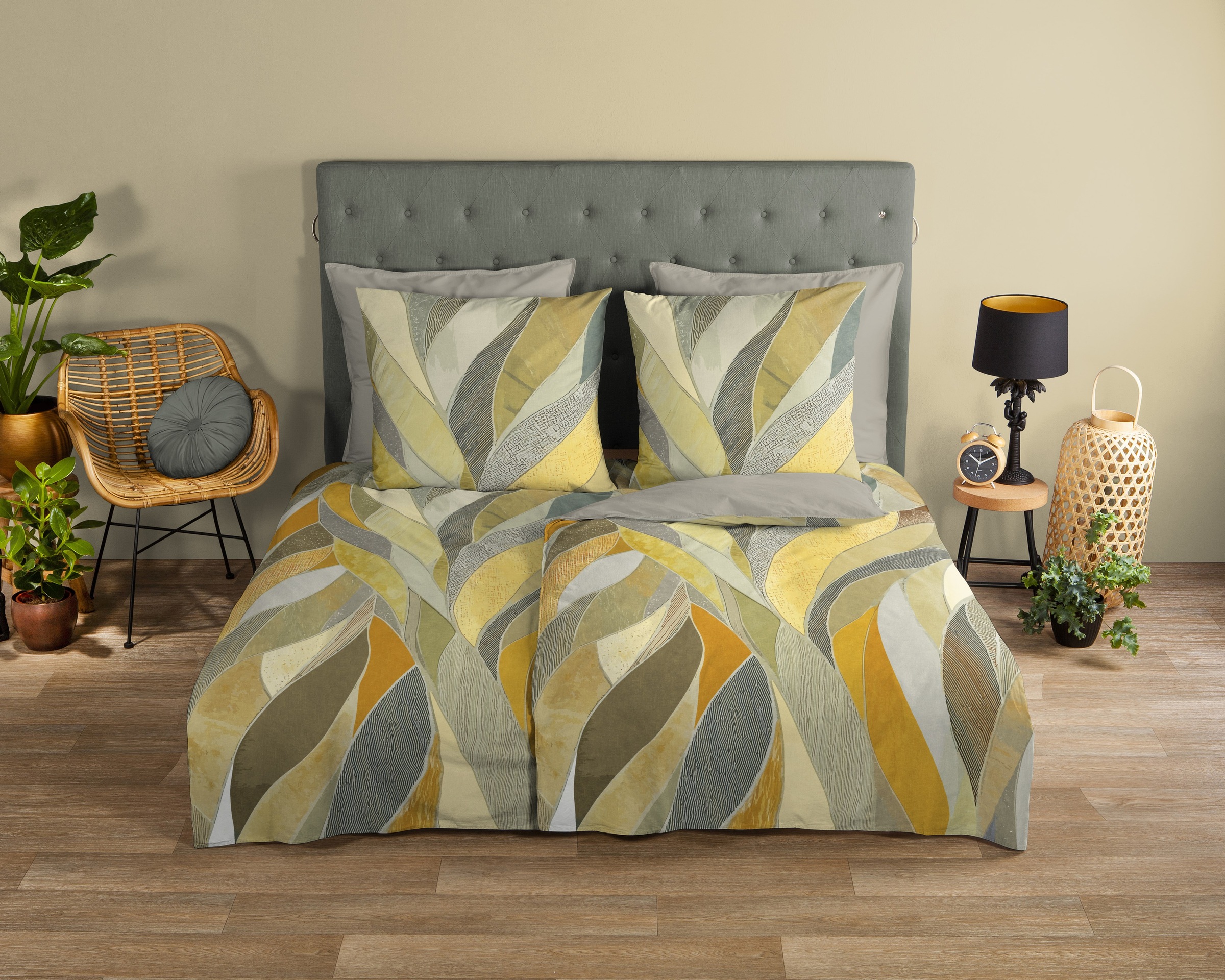 good morning Wendebettwäsche »Yellowst« 3 Stk. tlg. 100% Baumwolle, Renforc günstig online kaufen