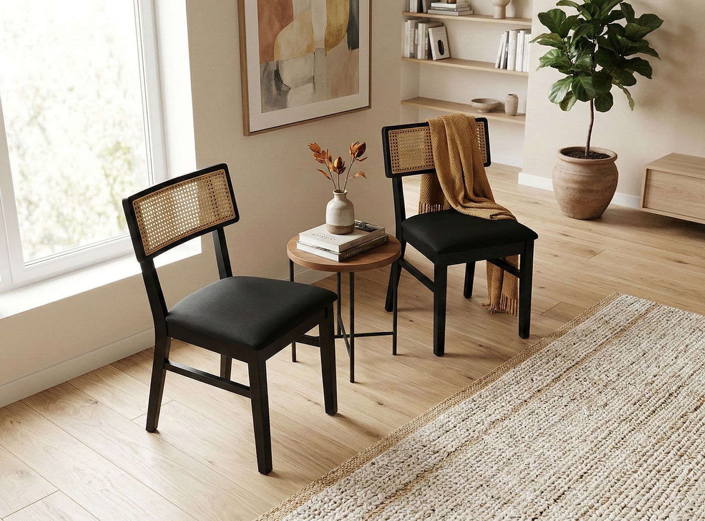 Jahnke Esszimmerstuhl »VIENNA SIT DUO« () Esszimmerstuhl (2er Set), Massivholz, gepolstert, bis 110 kg belastbar
