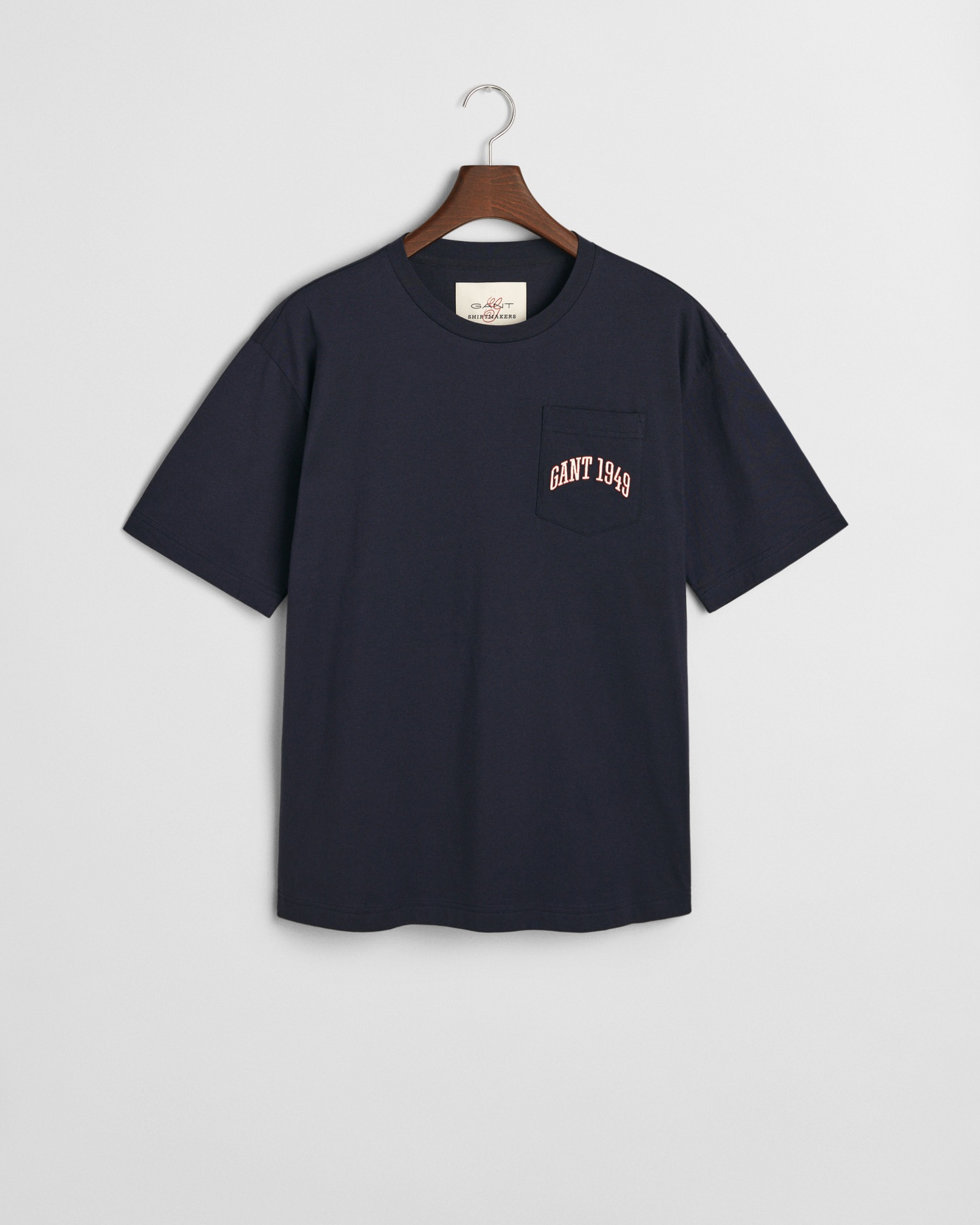 Gant T-Shirt »POCKET GRAPHIC TSHIRT«, Grafische GANT-Stickerei auf der Brusttasche