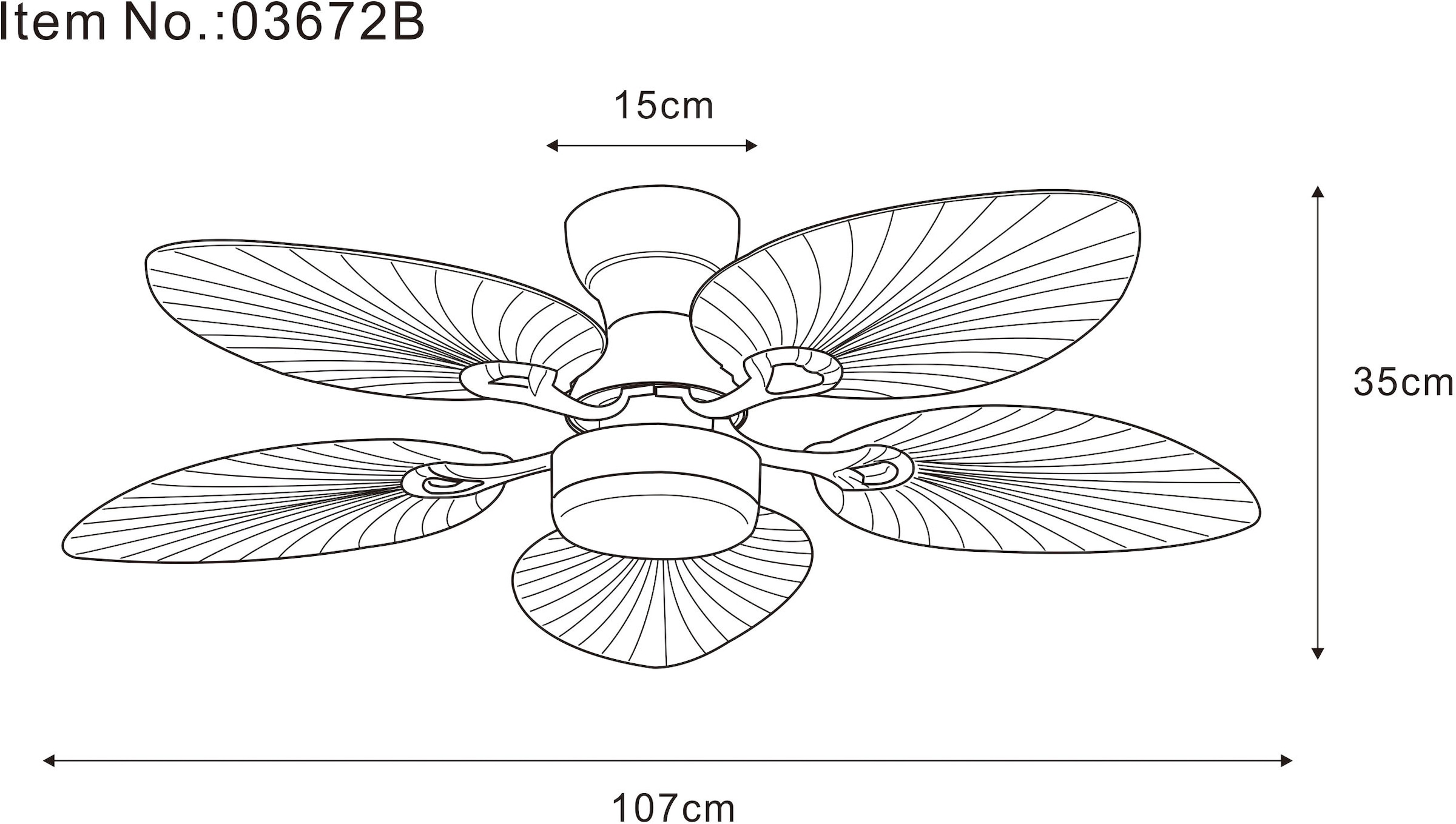 GLOBO LIGHTING Deckenleuchte »ELISE« LED-Modul 1 Stk. warmweiß - kaltweiß Ventilator kühlen-heizen holzoptik CCT 3000/4500/6000K