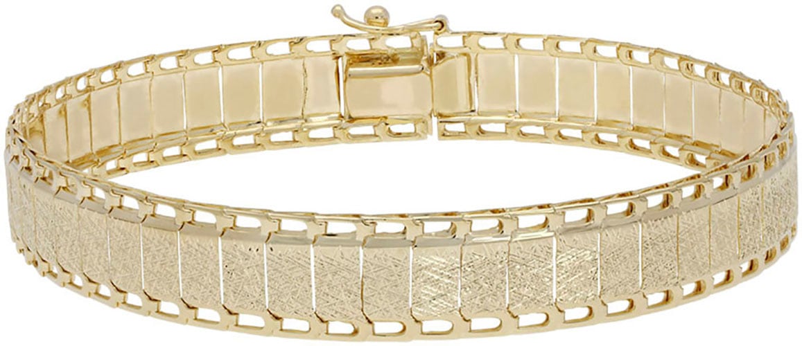 Firetti Armband »Schmuck Geschenk Gold 585 Armschmuck Armkette Fantasie ca. 10mm breit«