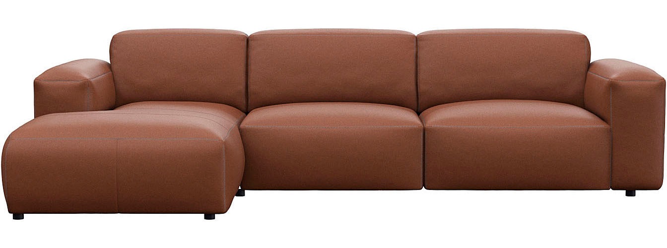FLEXLUX Ecksofa »Lucera bequem und komfortabel durch hochwertigen Sitzaufba günstig online kaufen